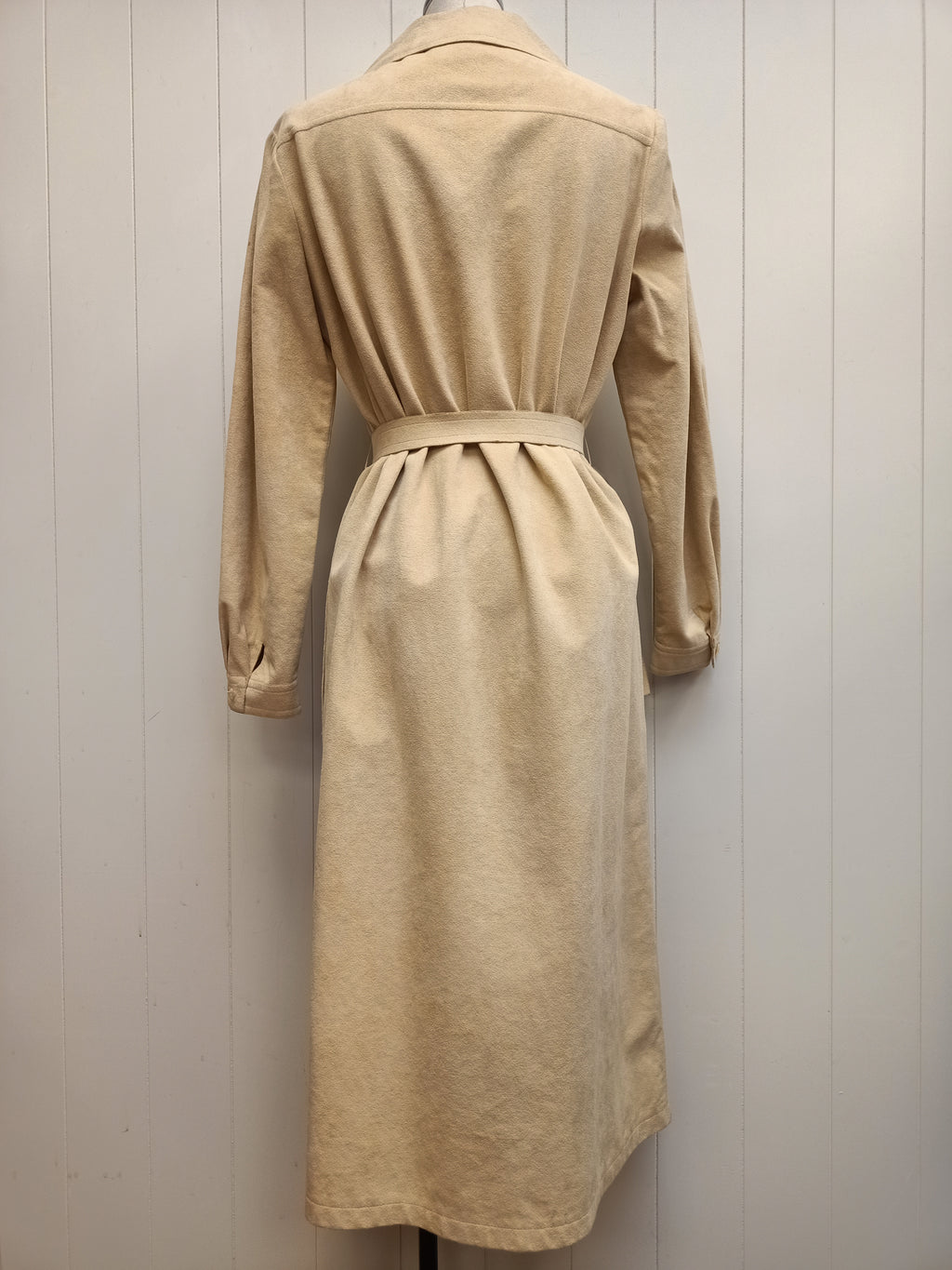 Vintage El-Jay Faux Suede Duster Dress
