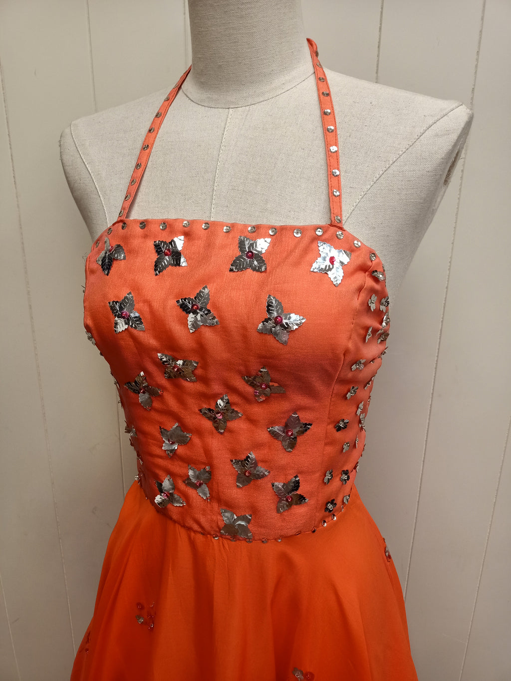 Vintage Orange Dance Dress