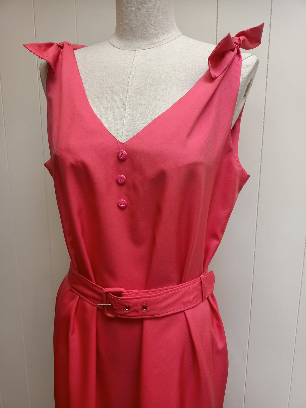 Vintage Shoulder Tie Dress
