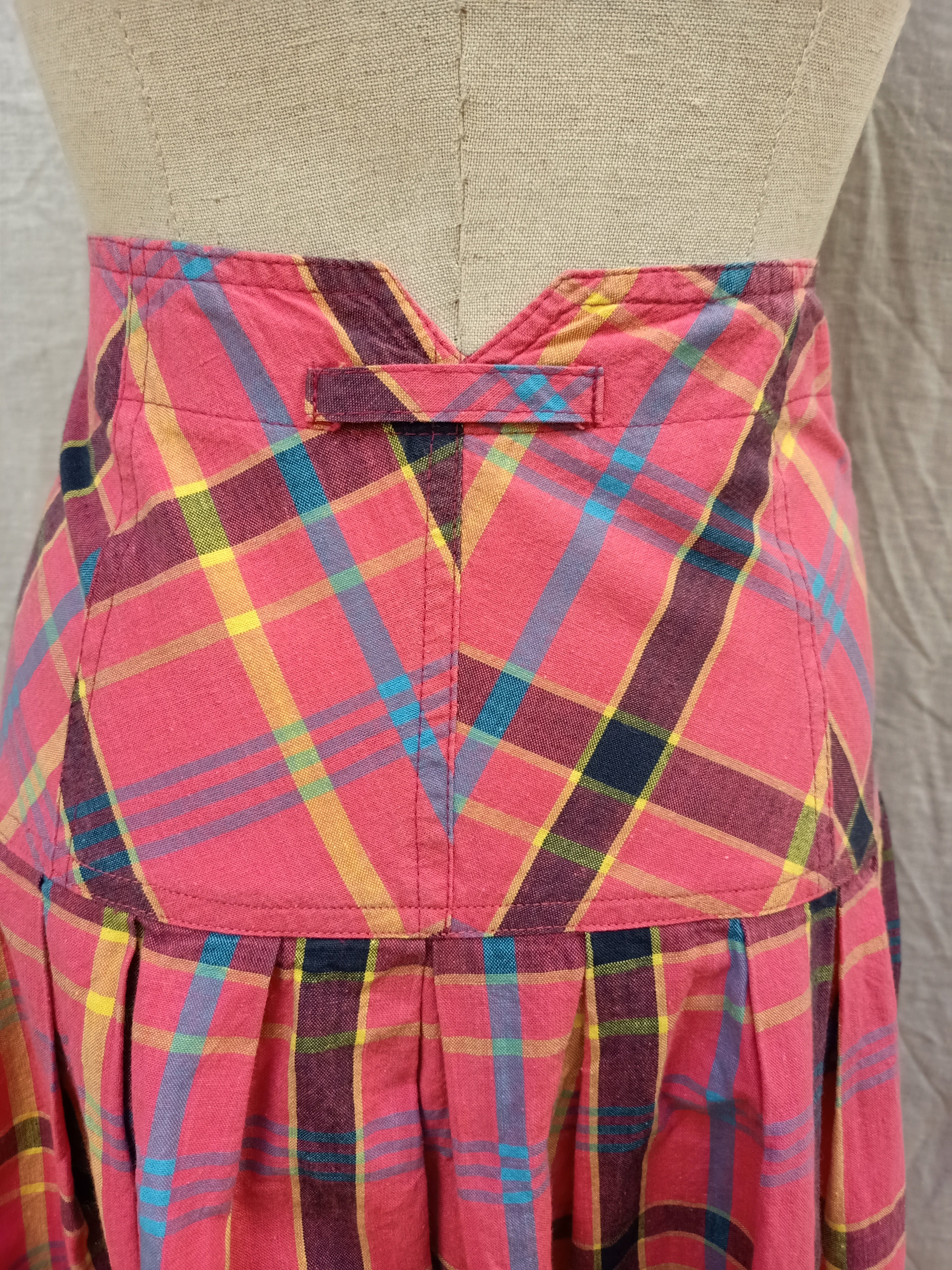 Vintage Kiss Checkered Skirt