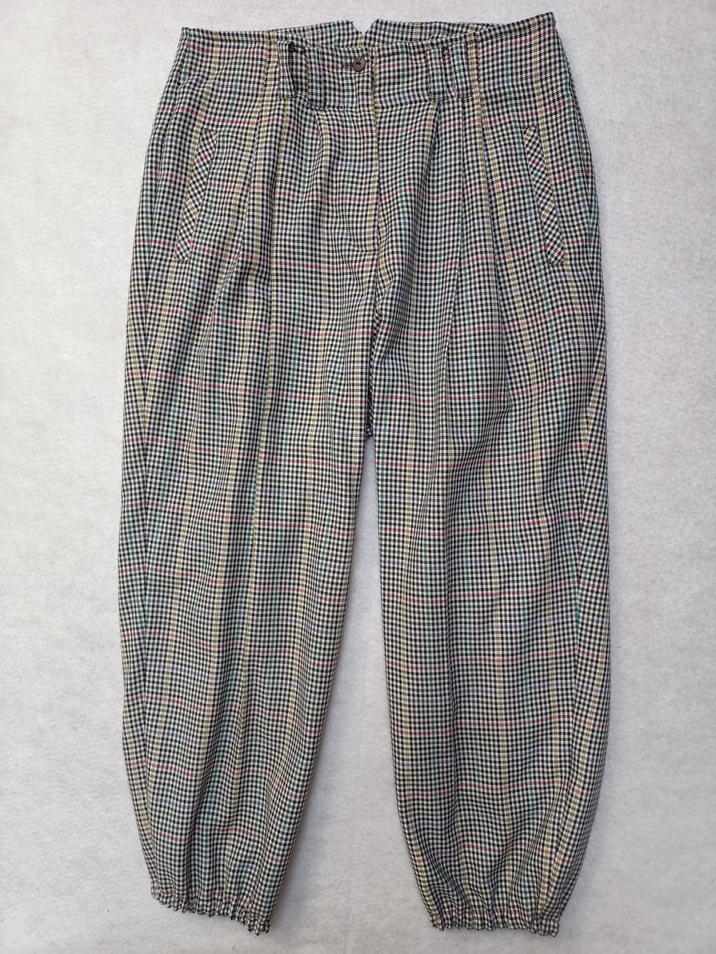 Vintage Hounstooth Plaid Pants