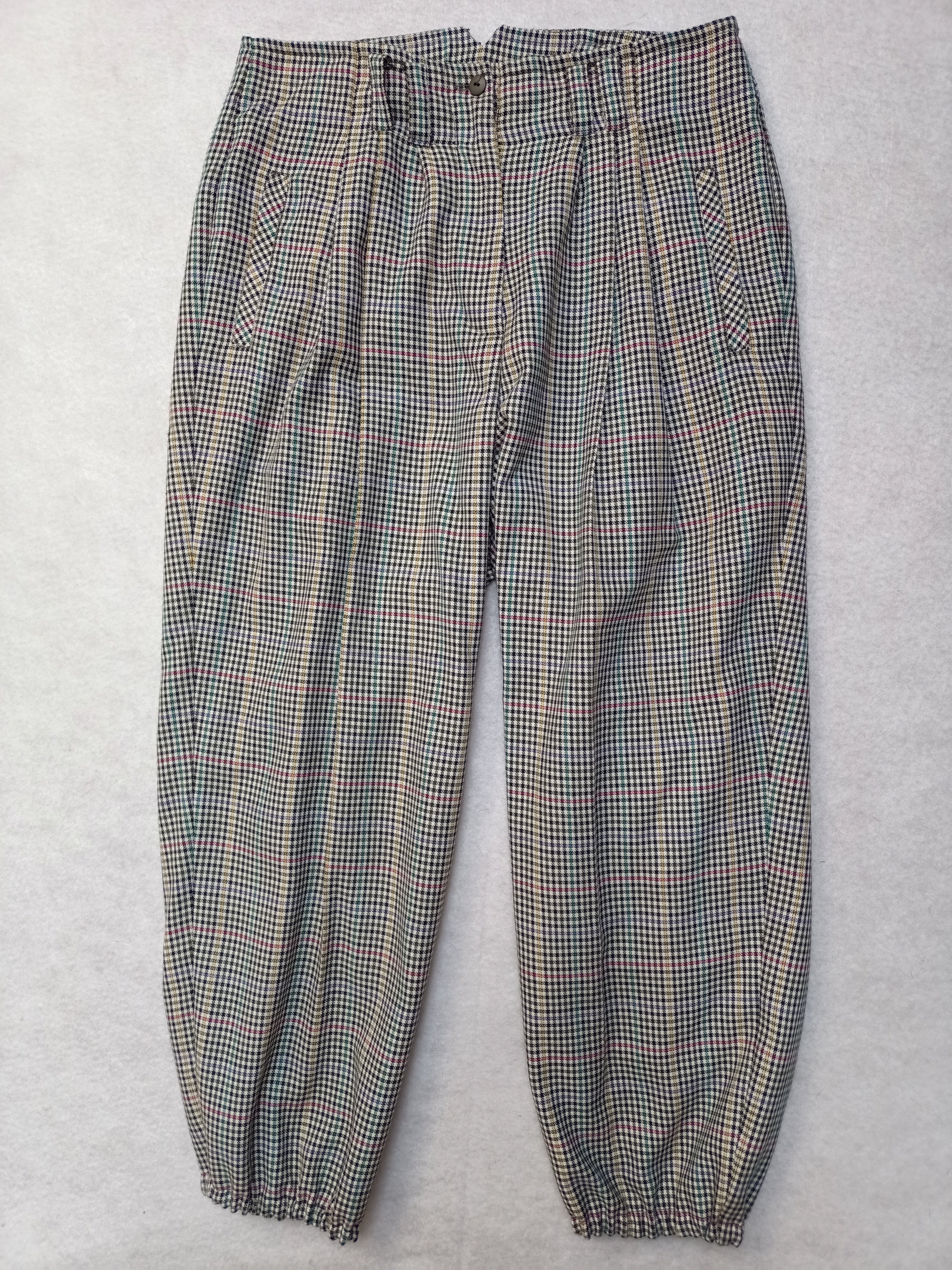 Vintage Hounstooth Plaid Pants