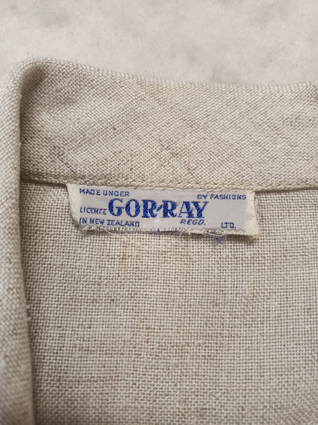 Vintage Gor-Ray Cream Duster
