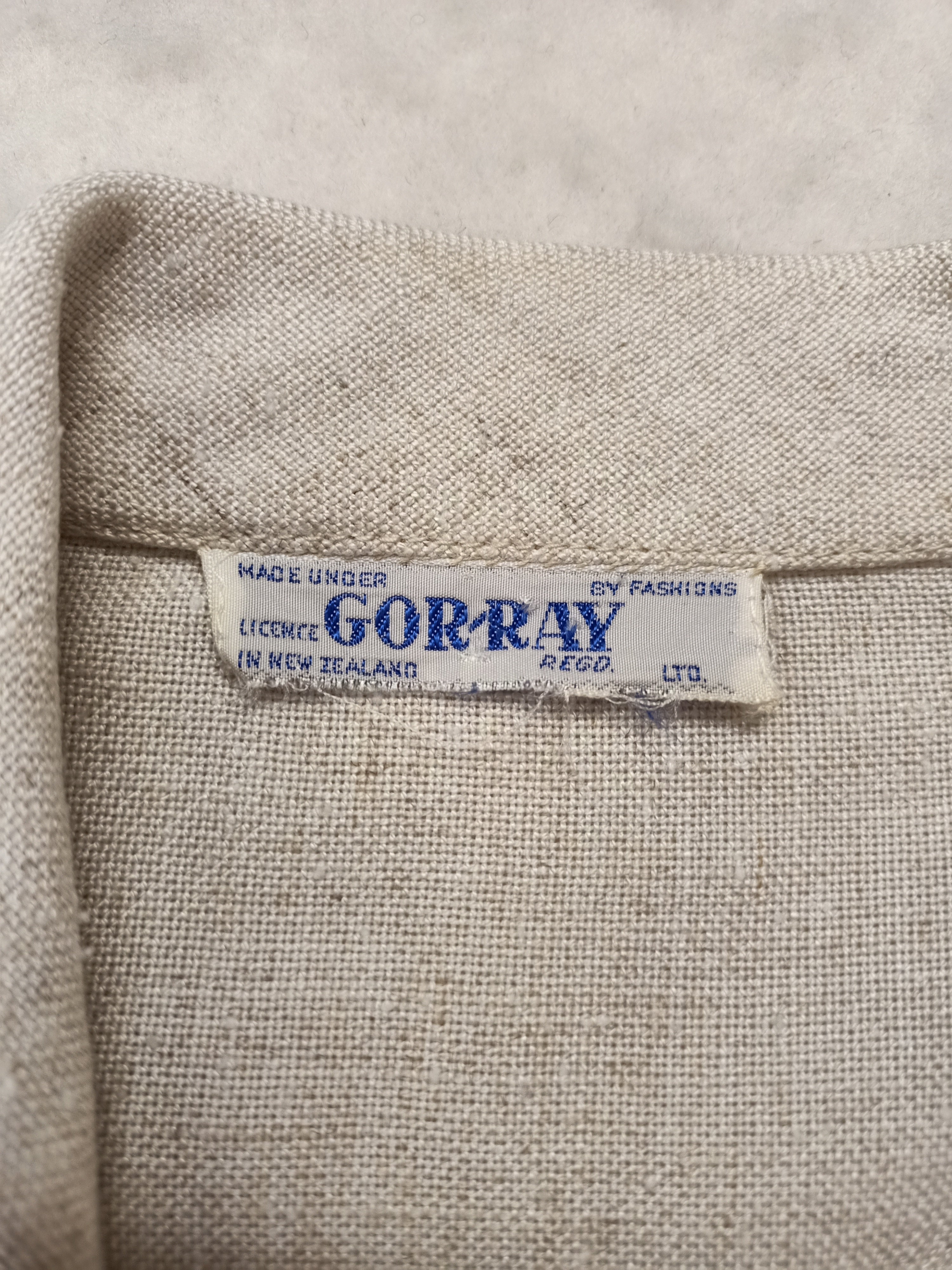 Vintage Gor-Ray Cream Duster