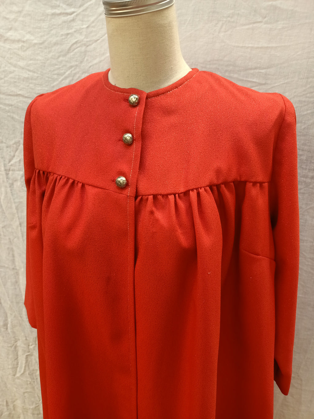 Vintage Sparkly Red Overcoat