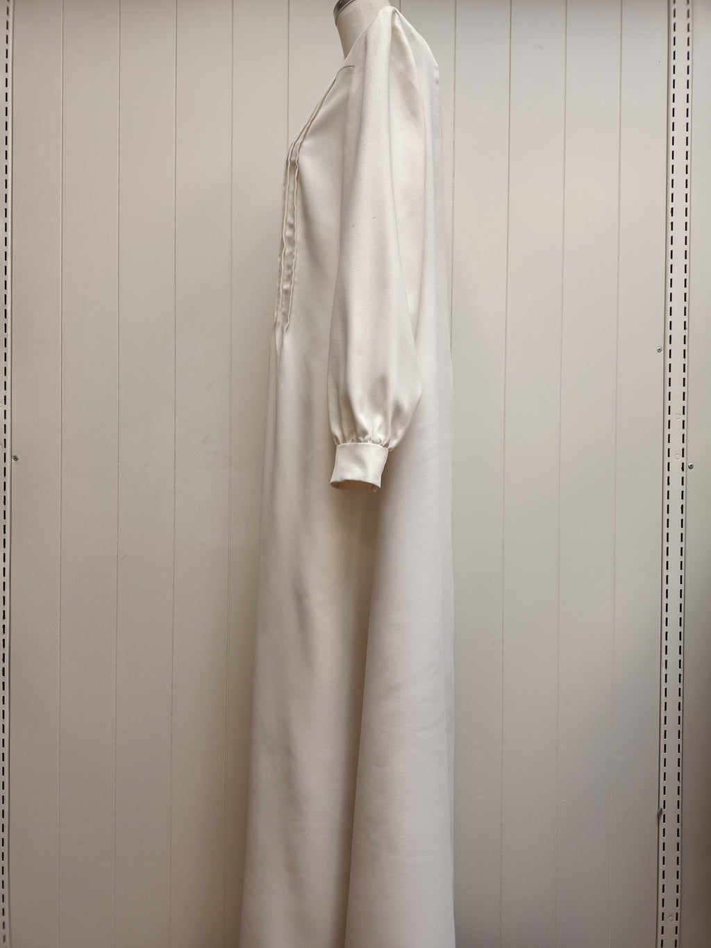 Vintage Cream Pintucked Dress