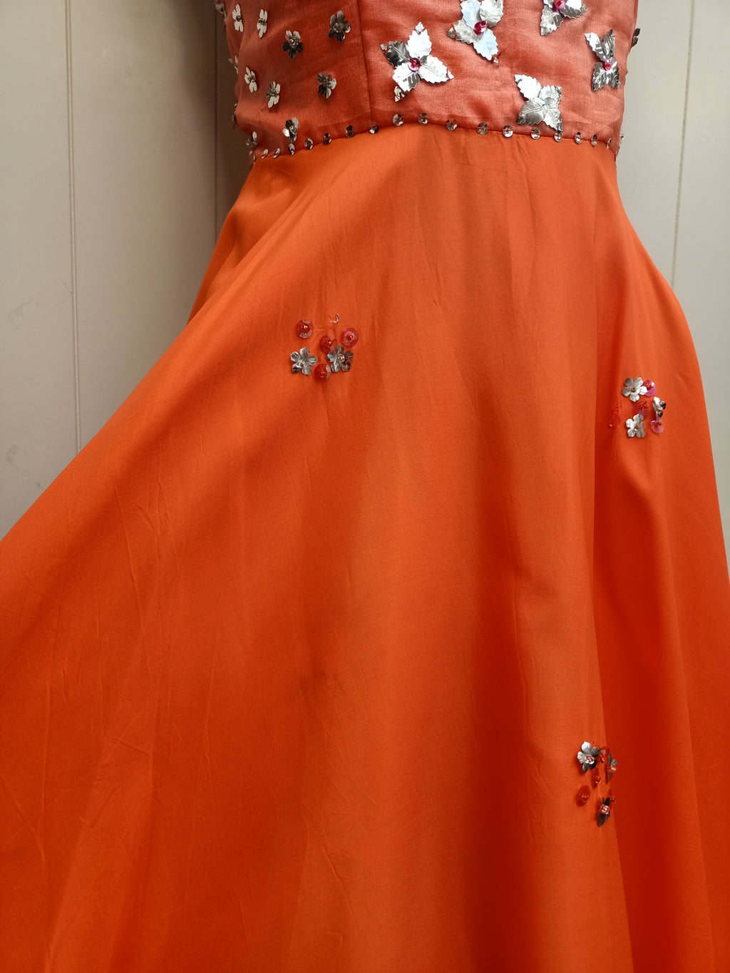 Vintage Orange Dance Dress