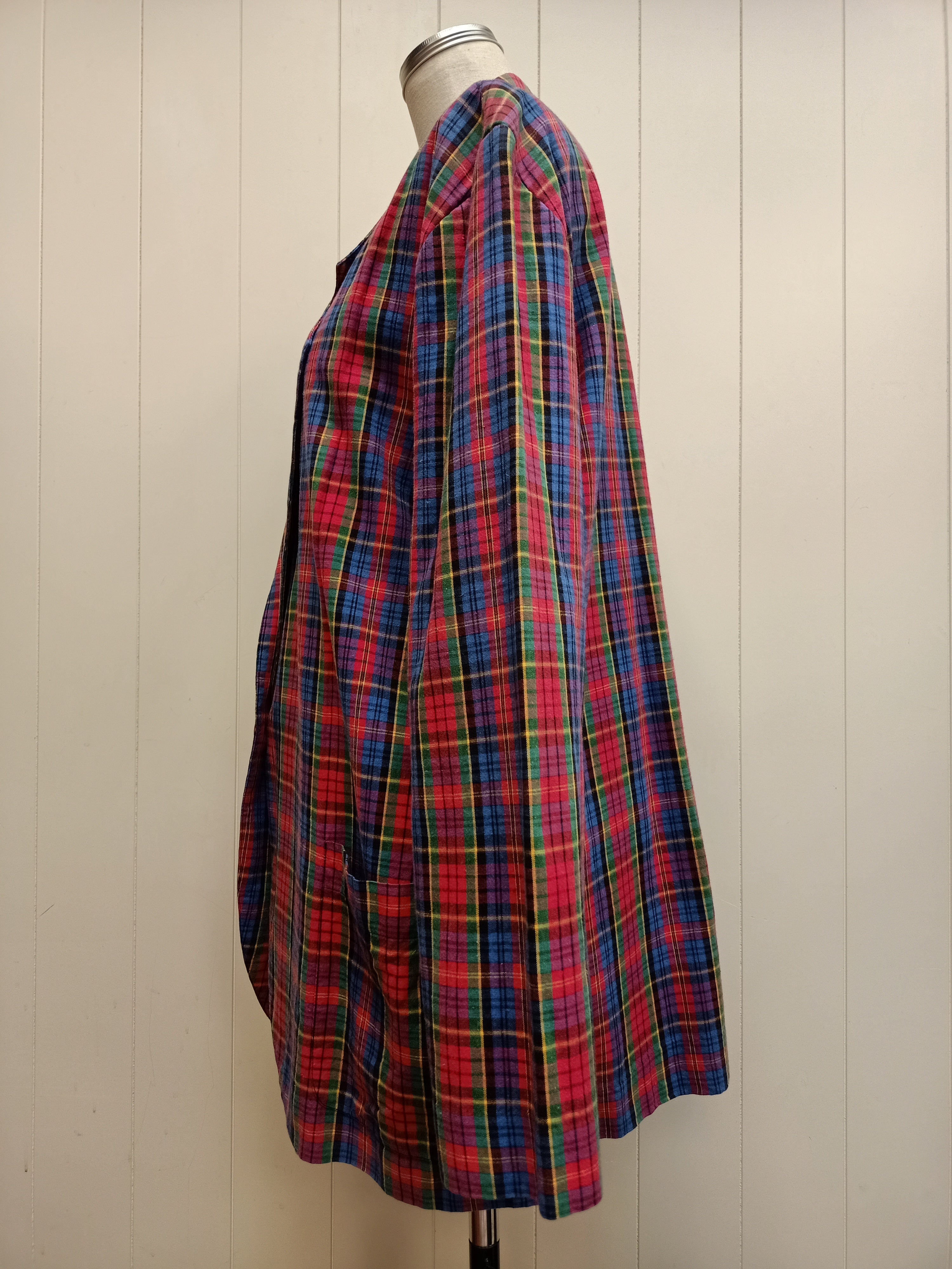 Vintage Bold Plaid Blazer