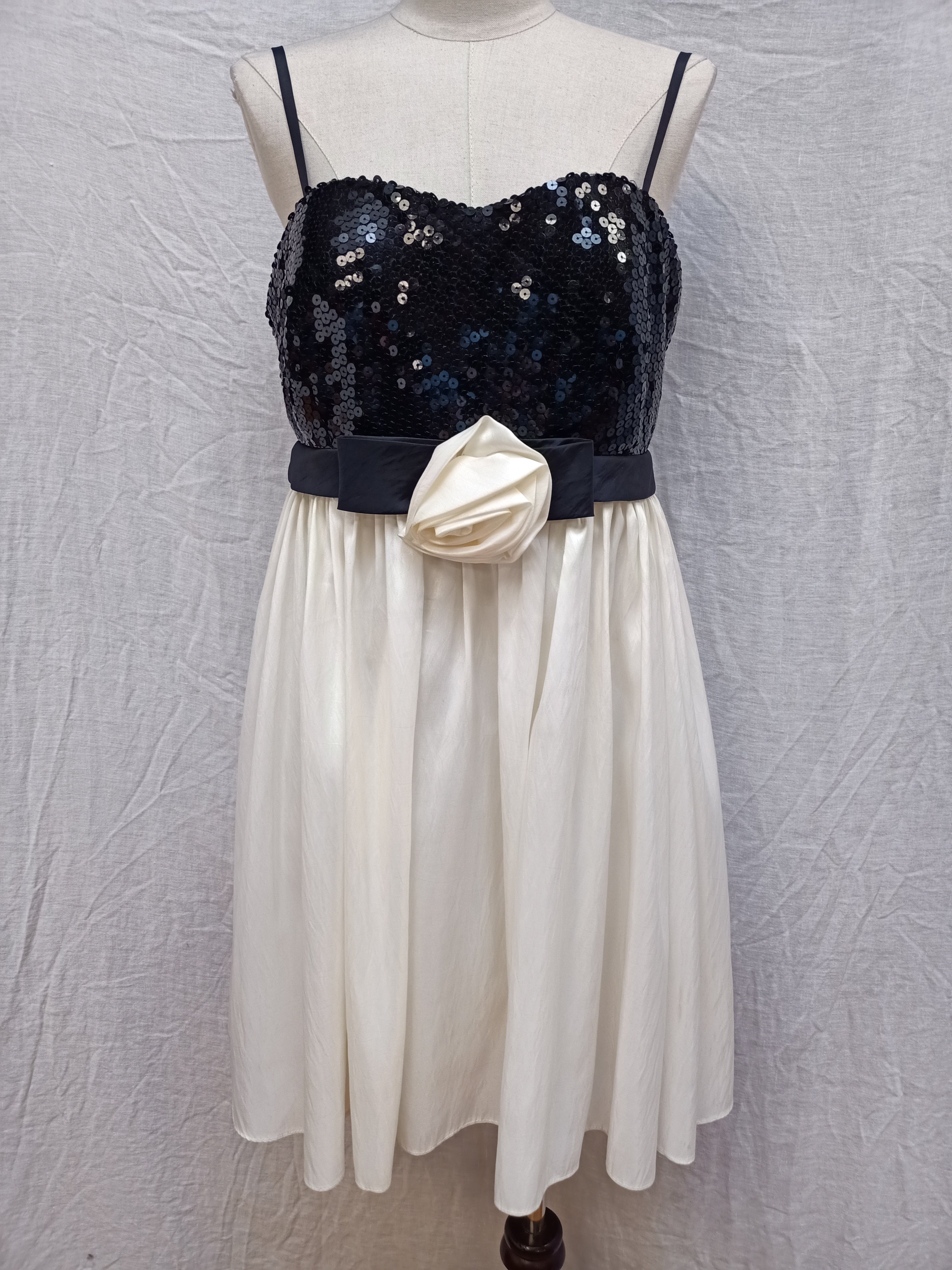 Mei Mei Sequin Monochrome Dress