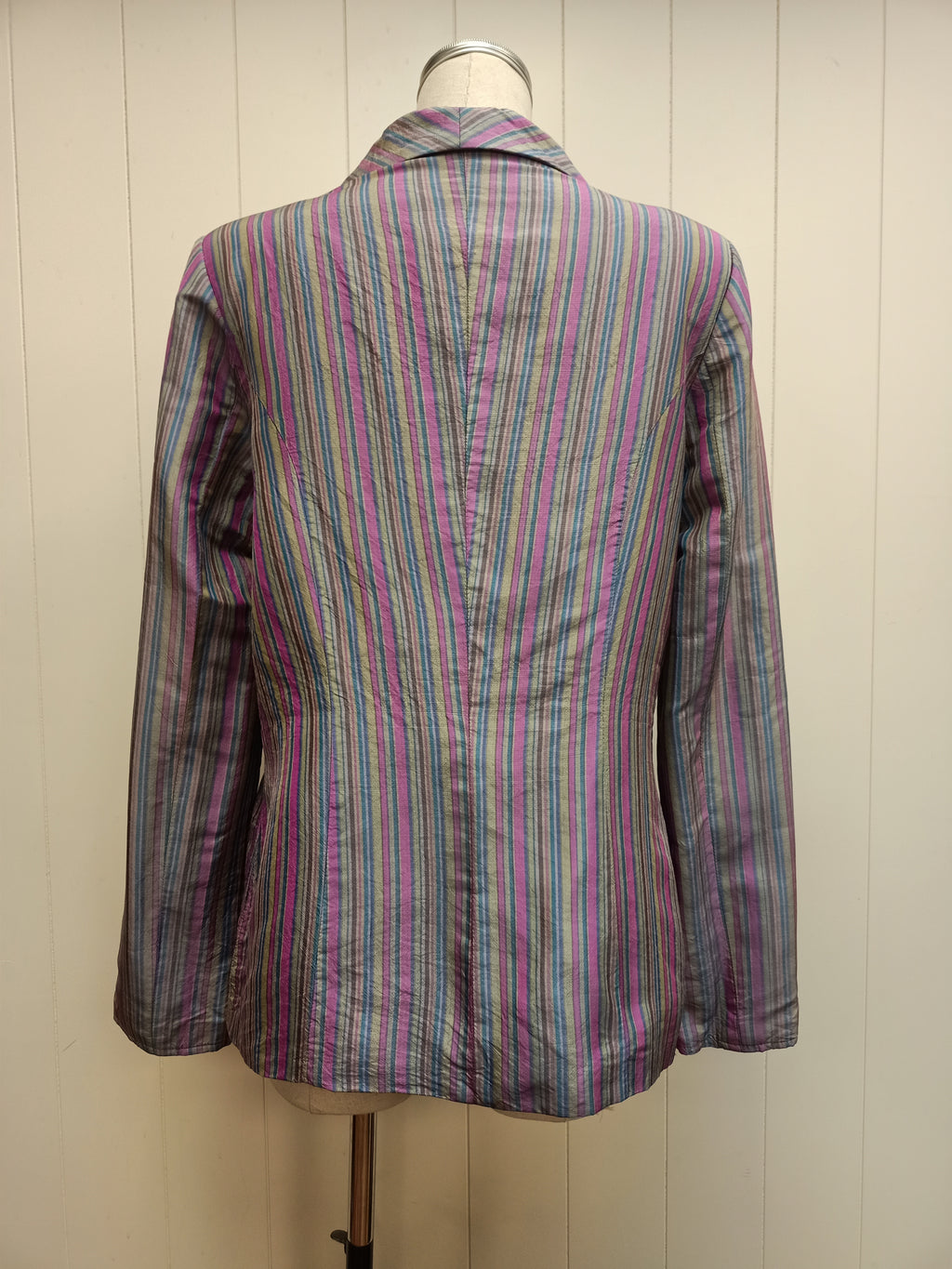 Lustrous Striped Jacket