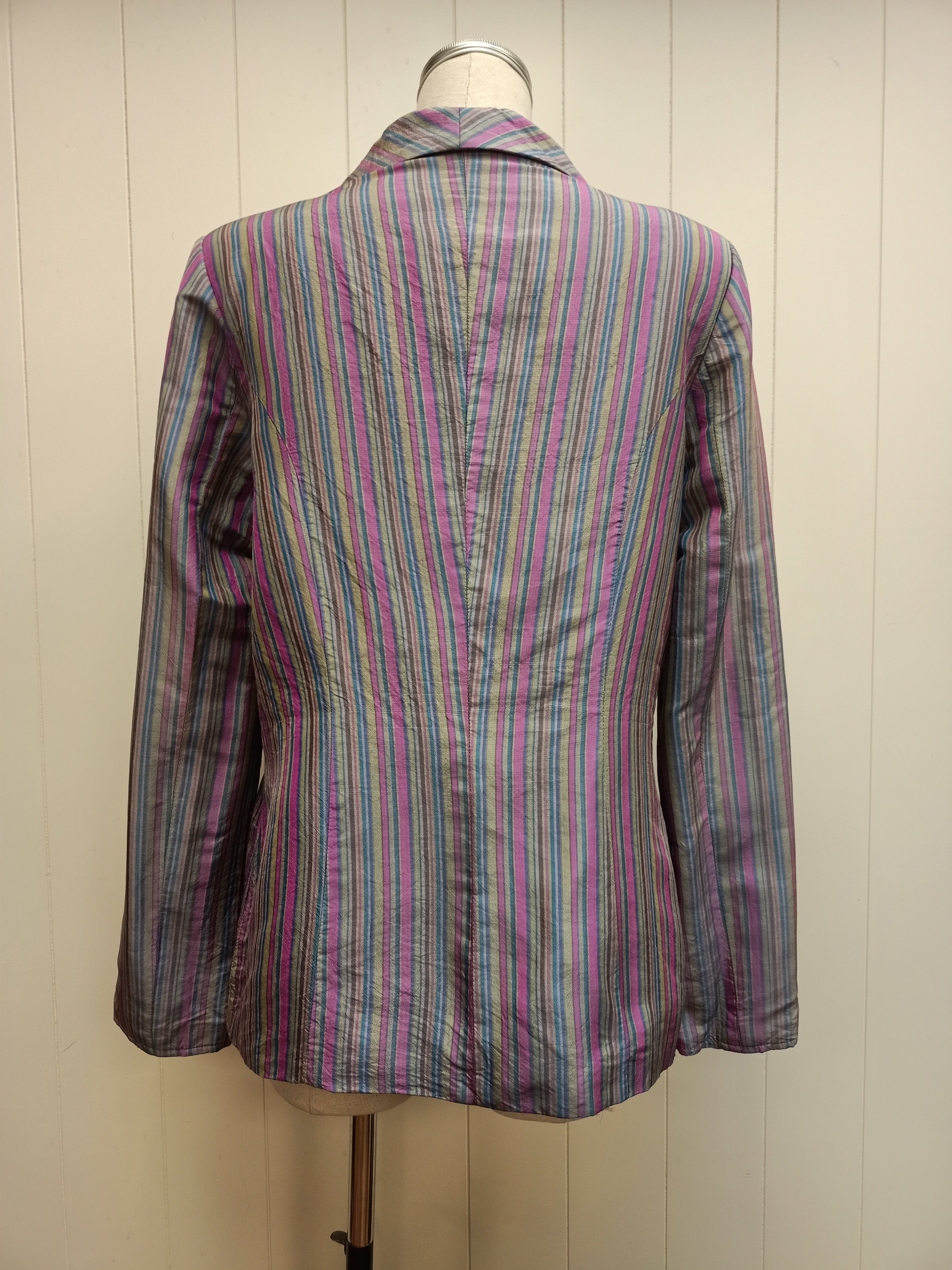 Lustrous Striped Jacket