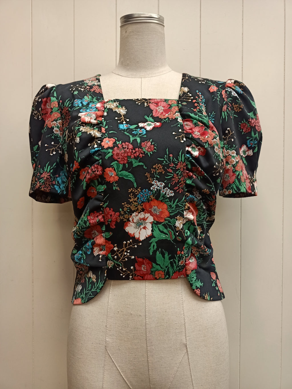 Vintage Floral Satin Co-Ord Set