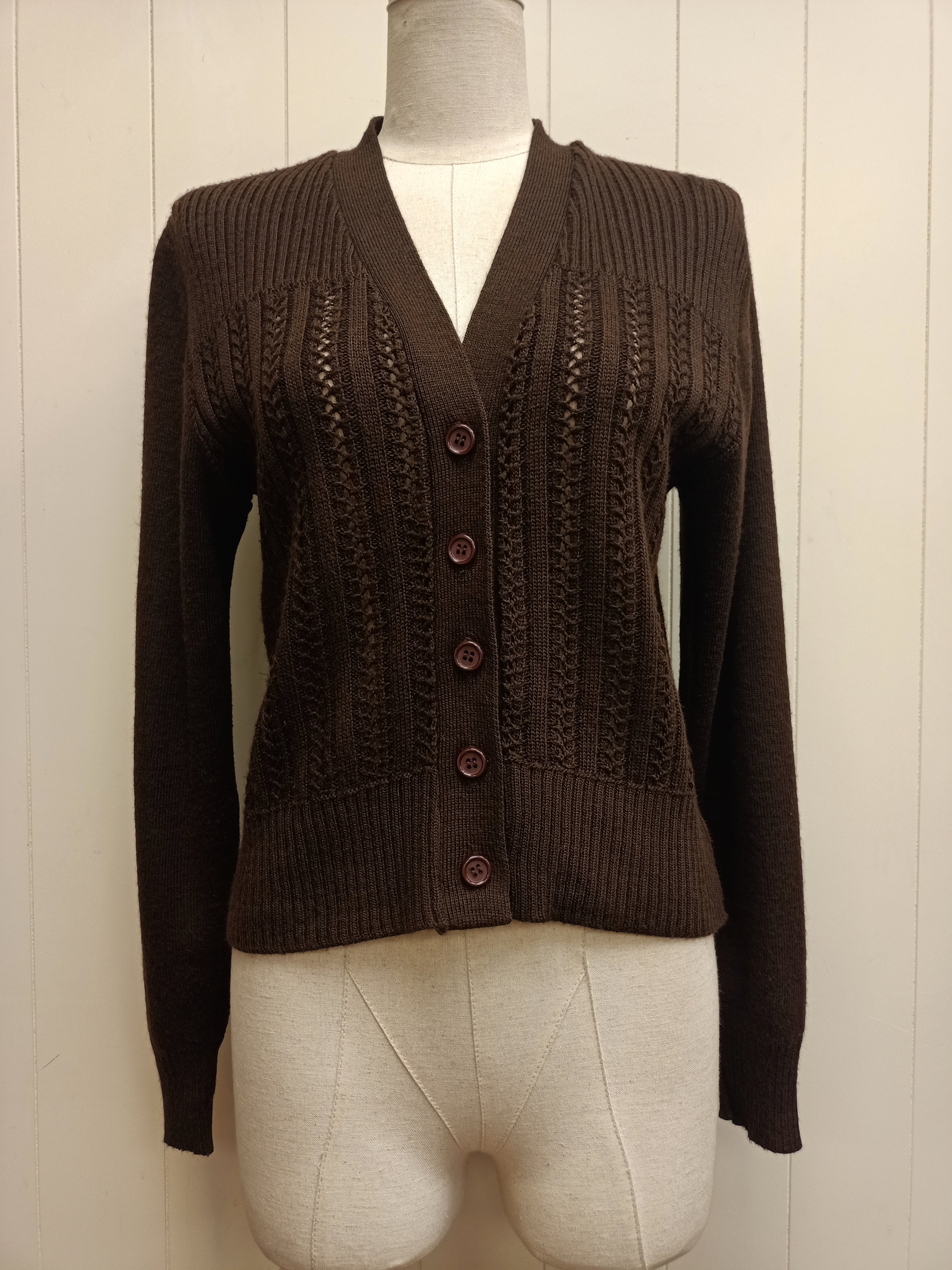 Vintage Albee Brown Cardigan
