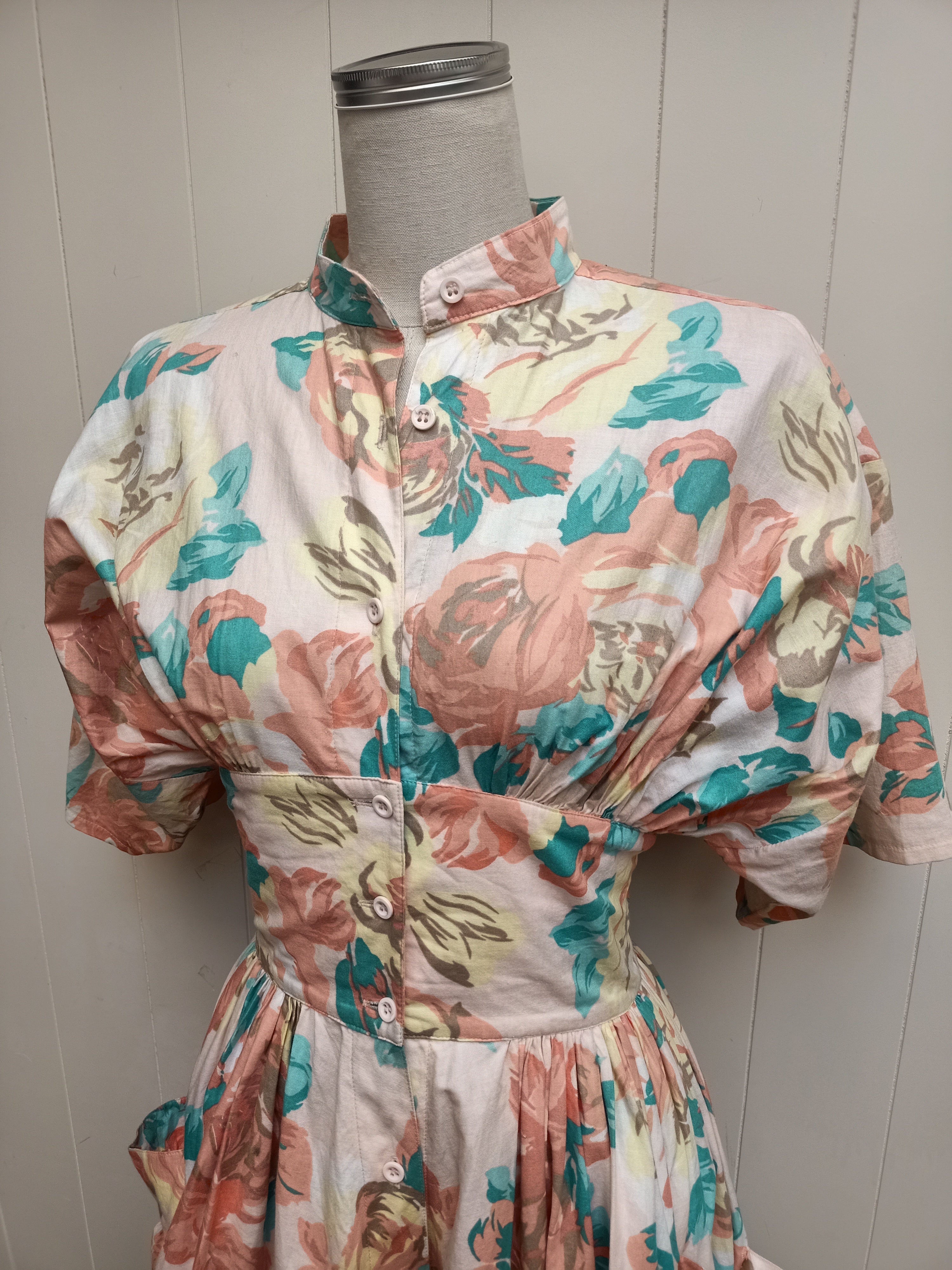 Vintage Thornton Hall Floral Dress