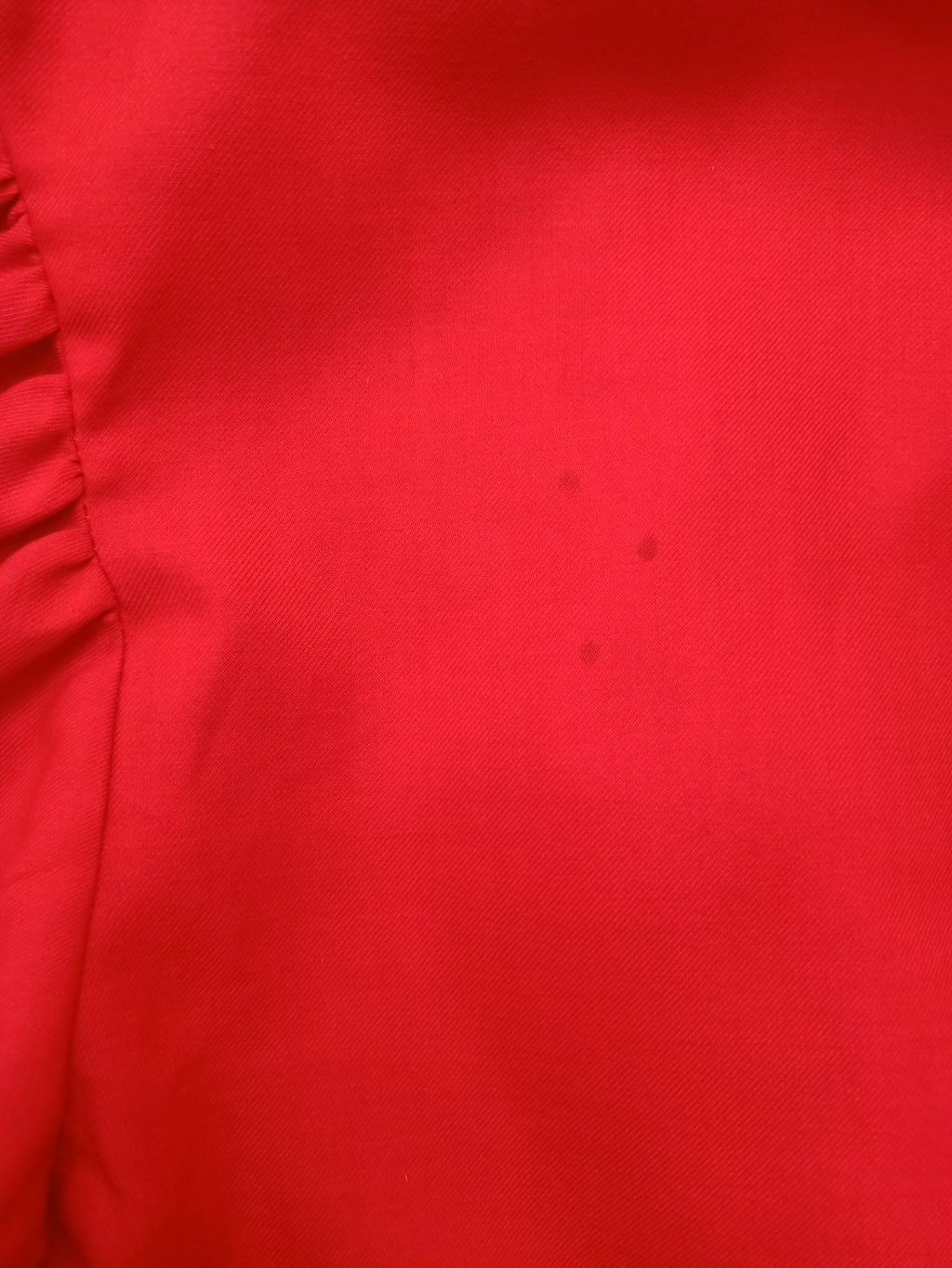 Vintage Red & White Lapel Dress