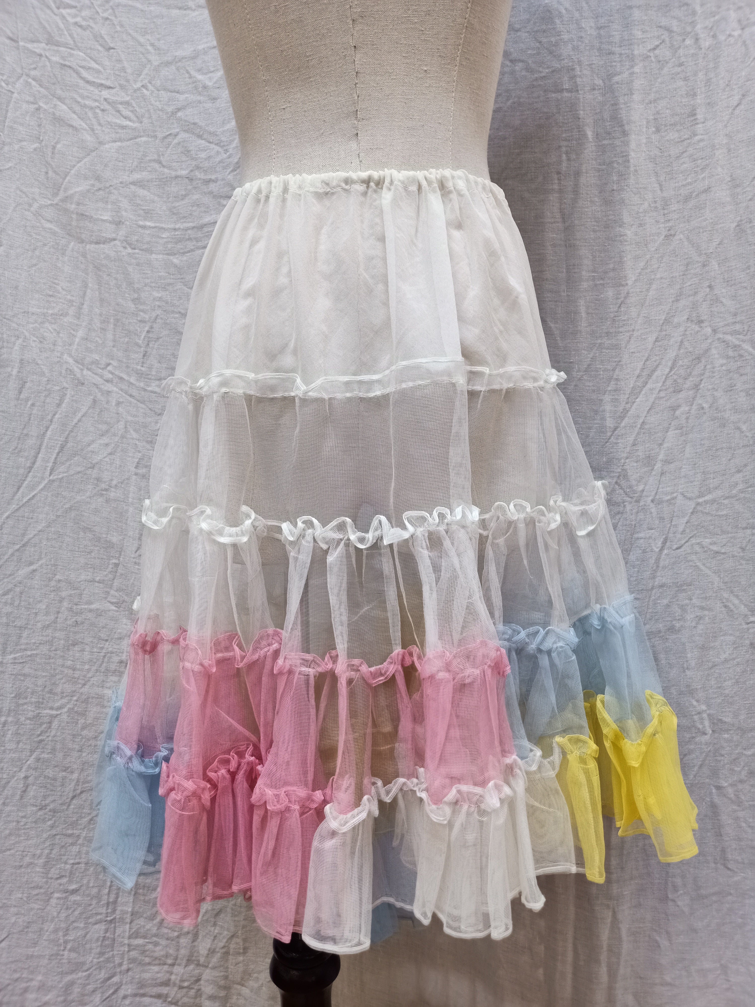 Vintage Pastel Rainbow Petticoat