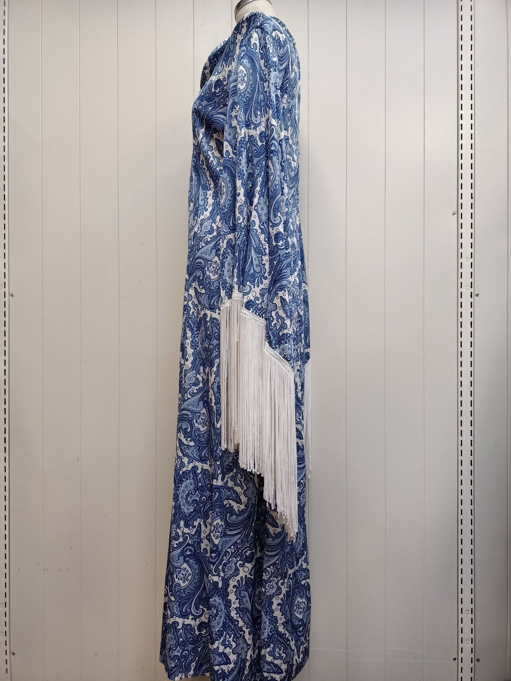 Vintage Gainsborough Paisley Fringe Maxi Dress