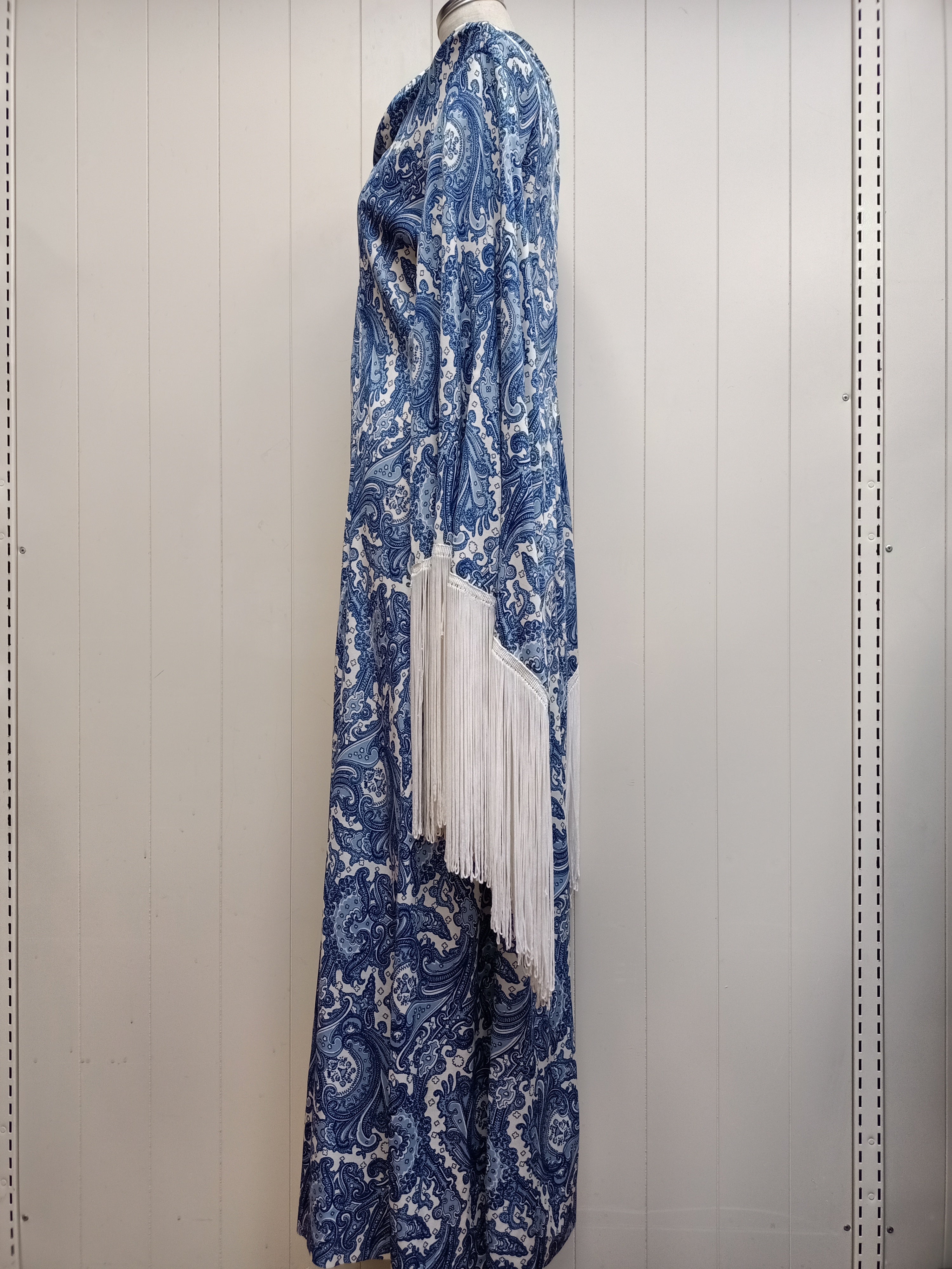 Vintage Gainsborough Paisley Fringe Maxi Dress