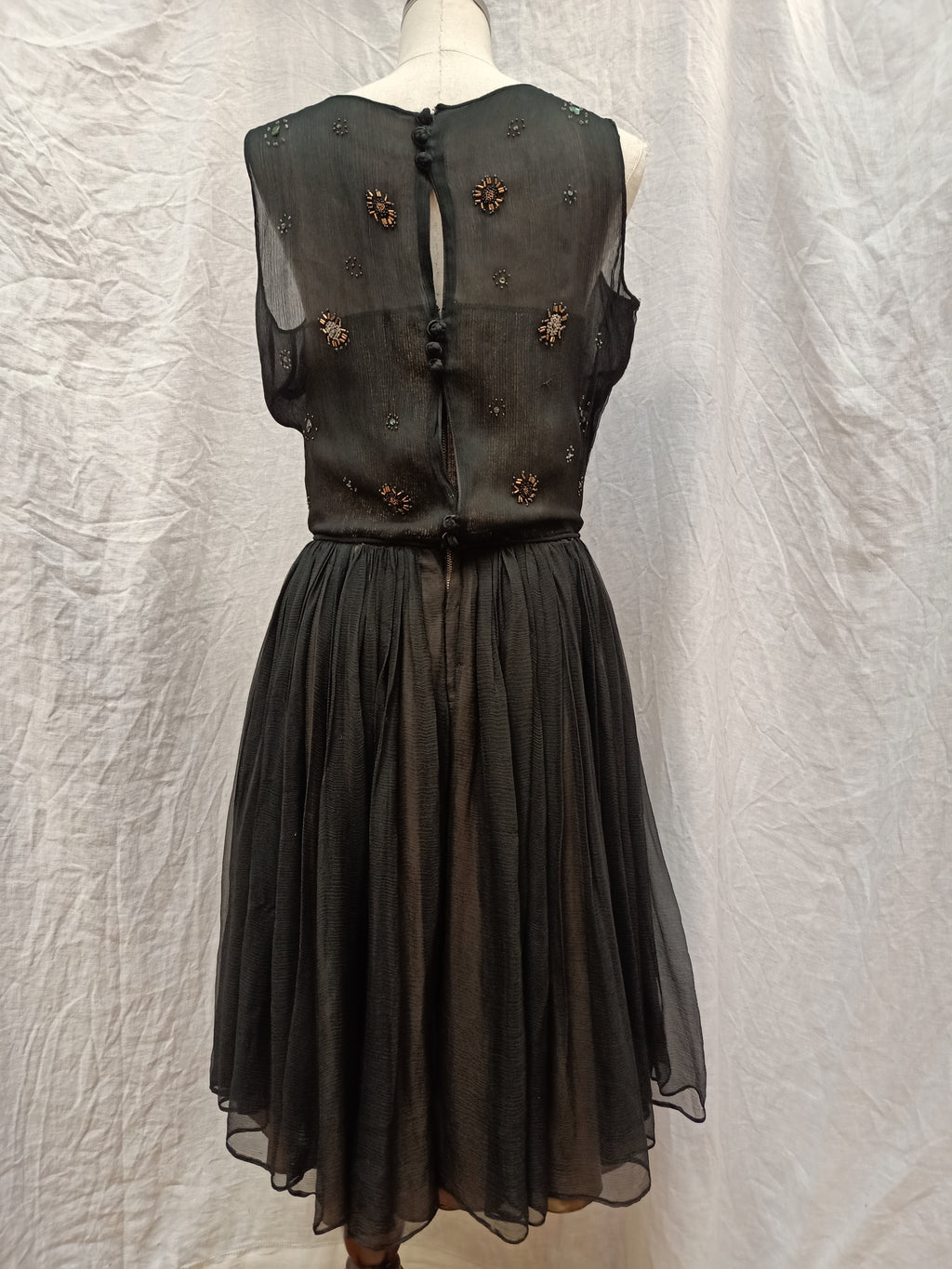 Black & Gold Embellished Dress