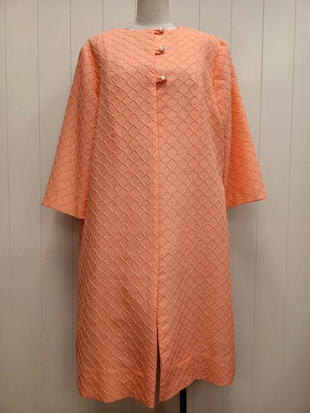 Vintage Peach Duster Coat