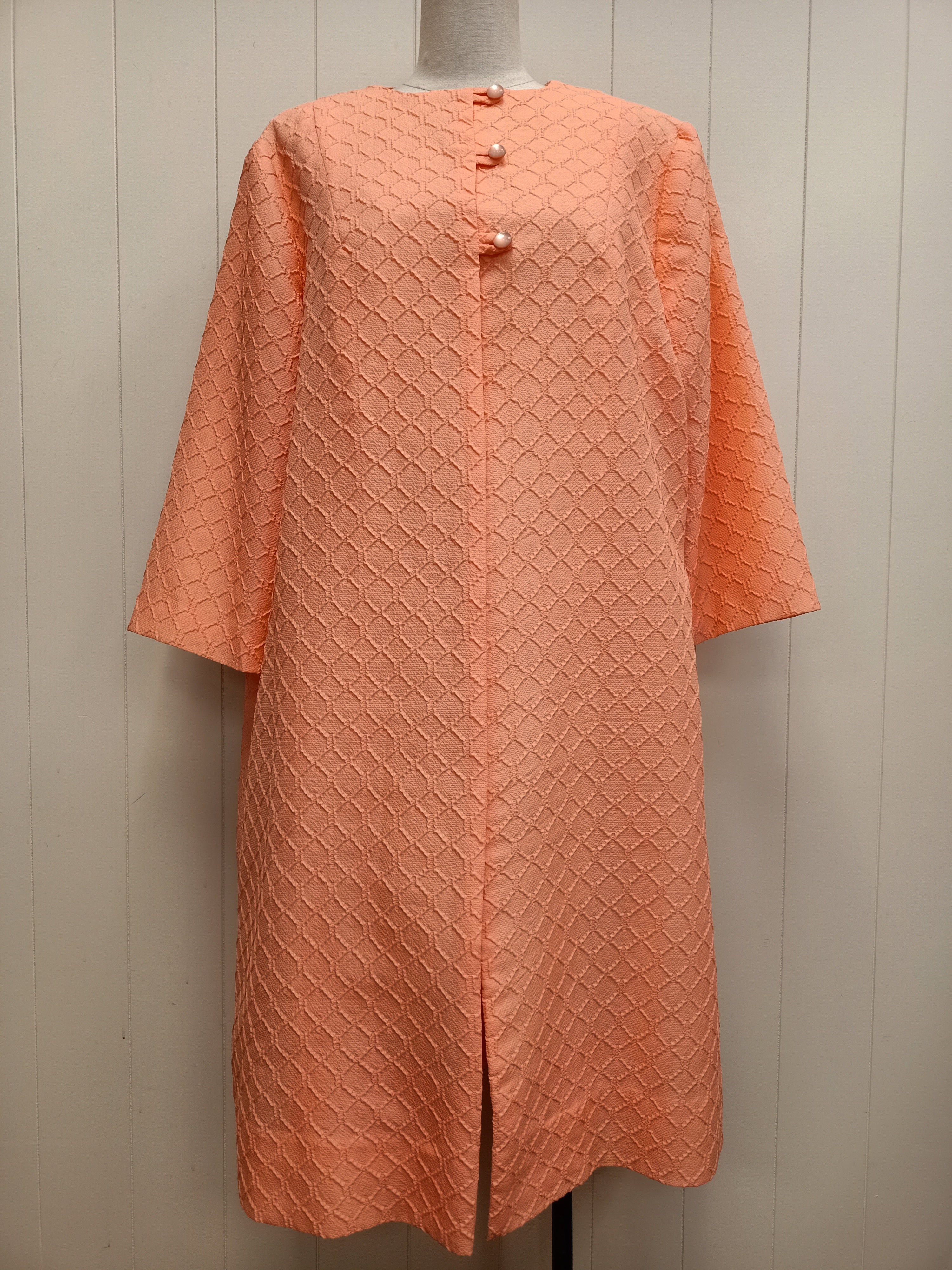 Vintage Peach Duster Coat
