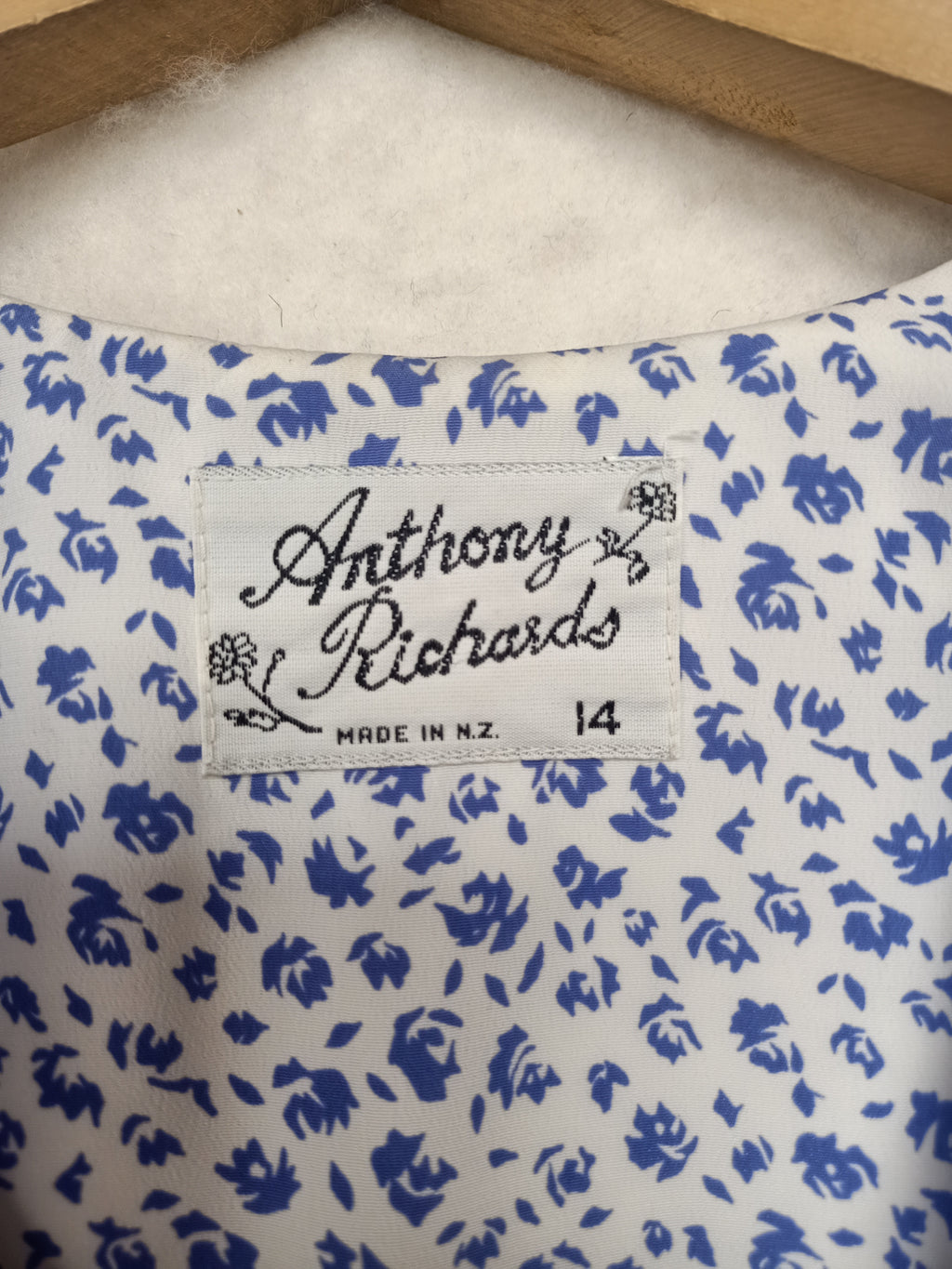 Vintage Anthony Richards Tie Front Dress