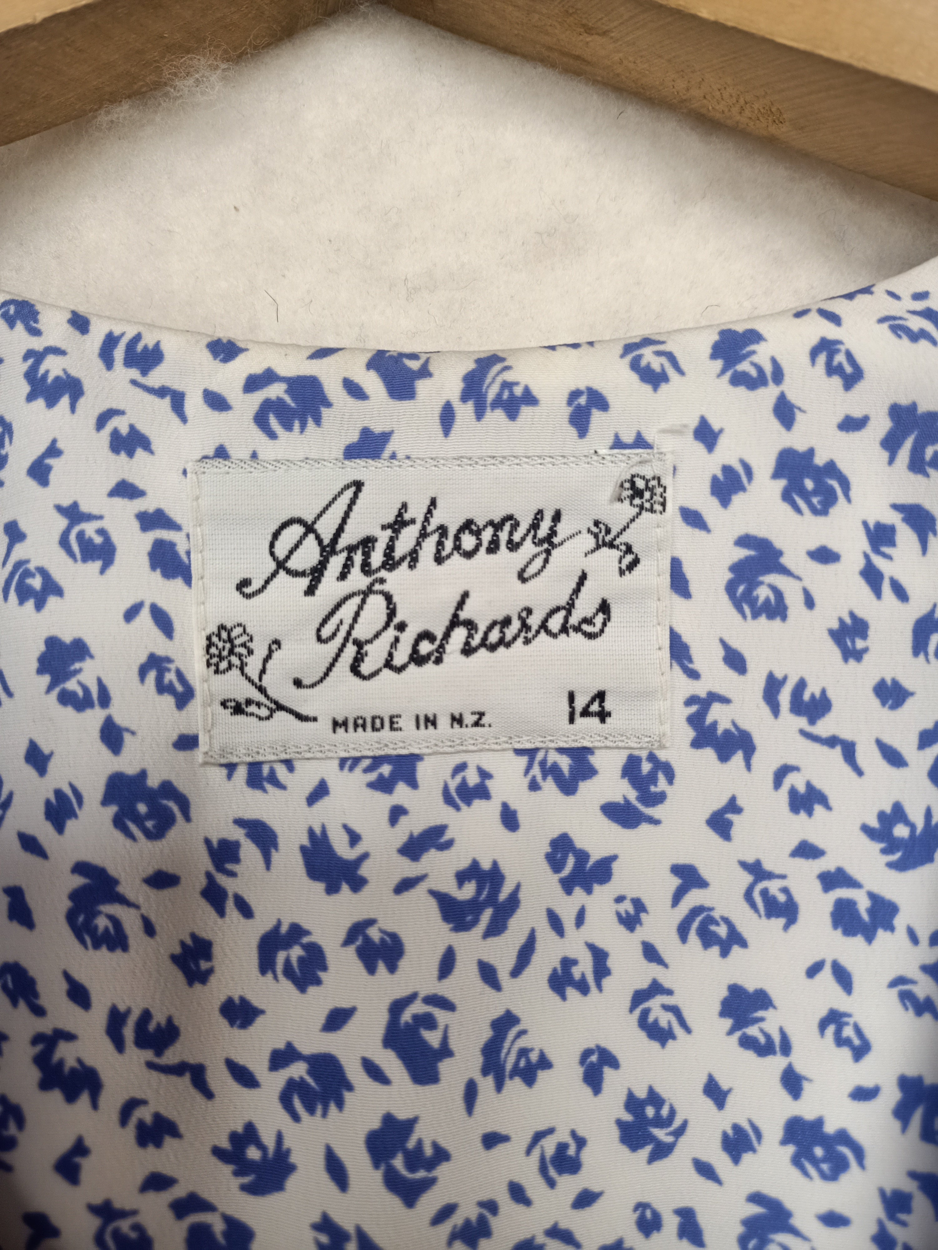 Vintage Anthony Richards Tie Front Dress