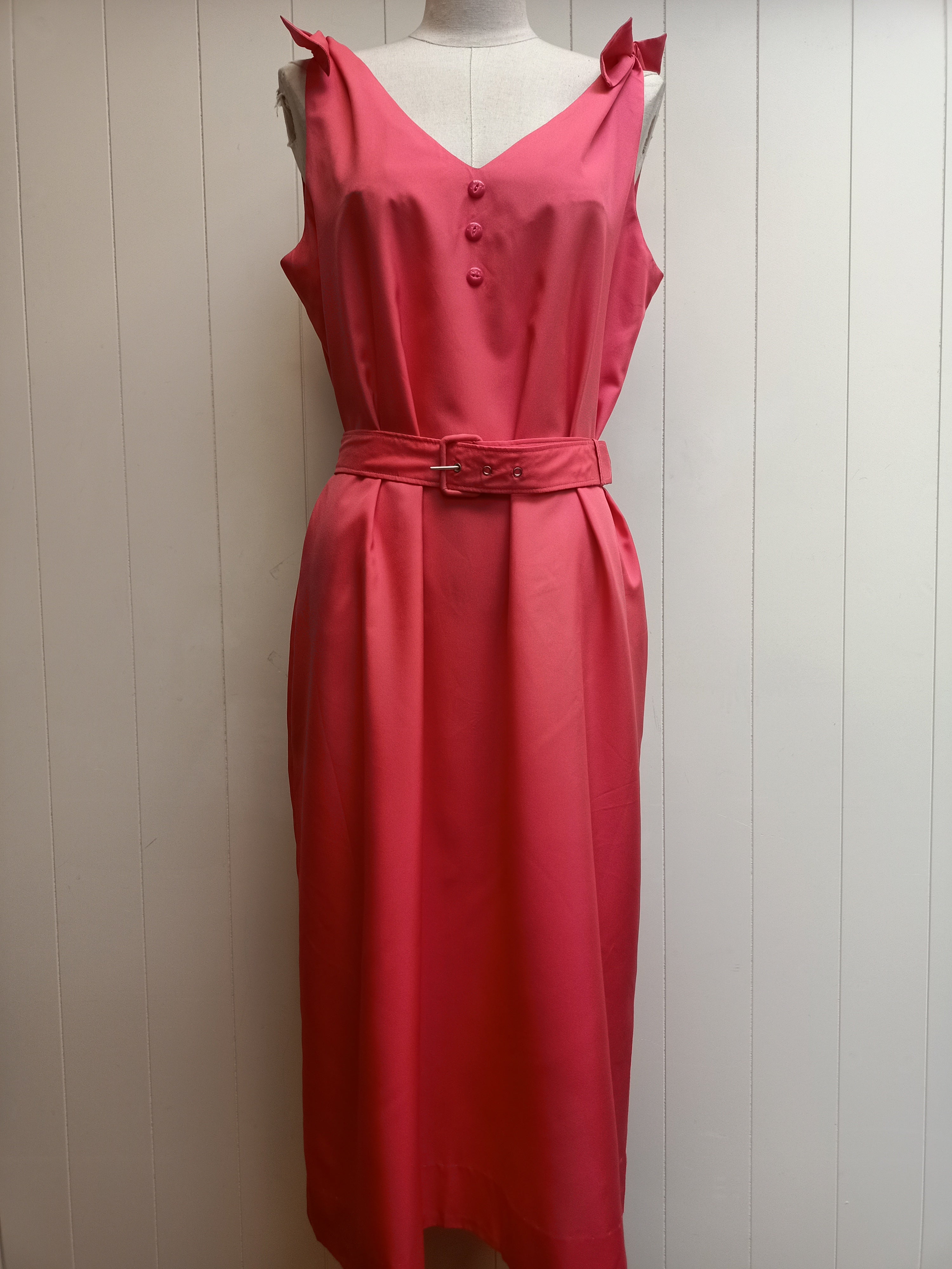 Vintage Shoulder Tie Dress
