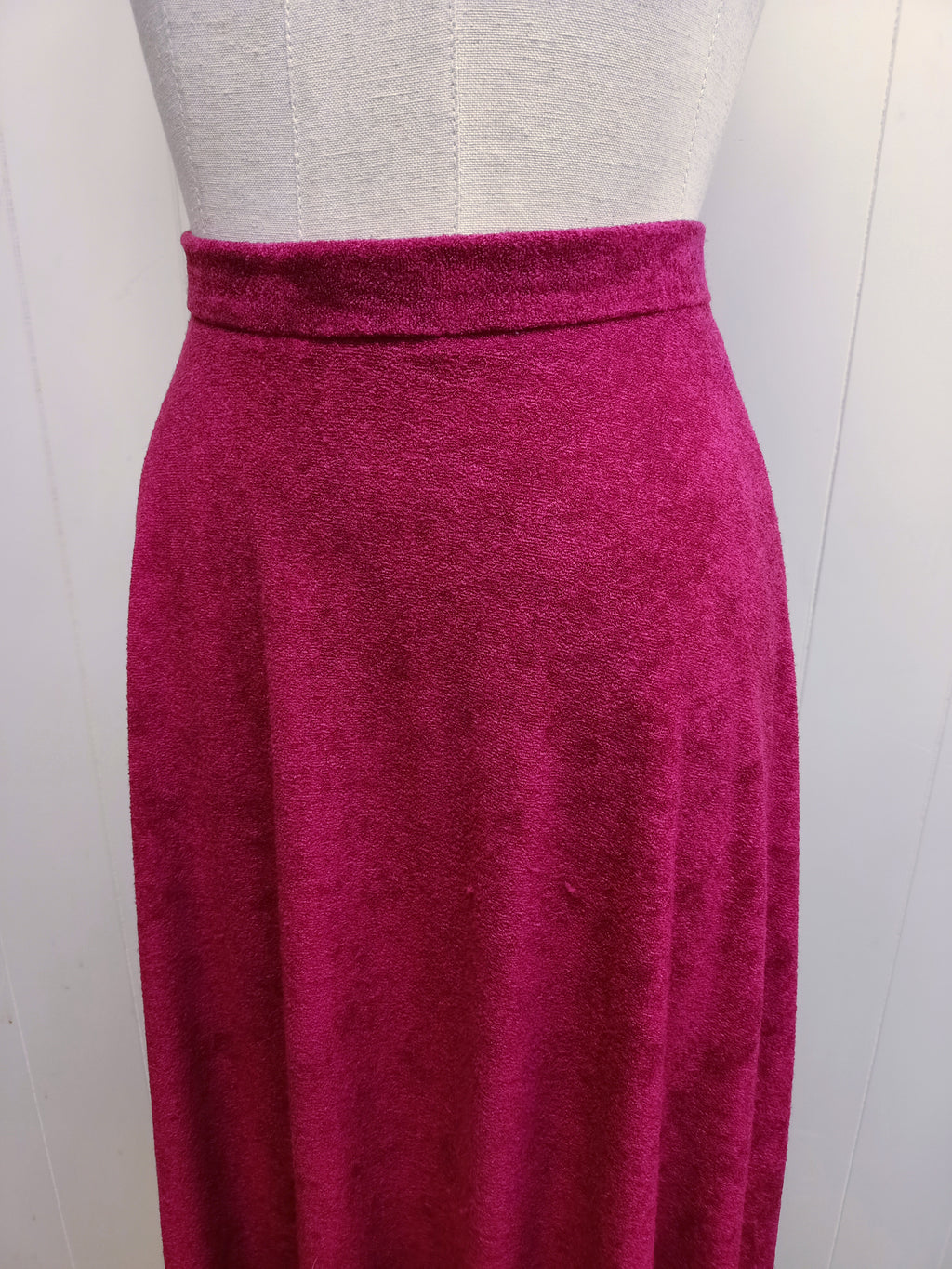 Vintage Fuchsia Boucle Skirt