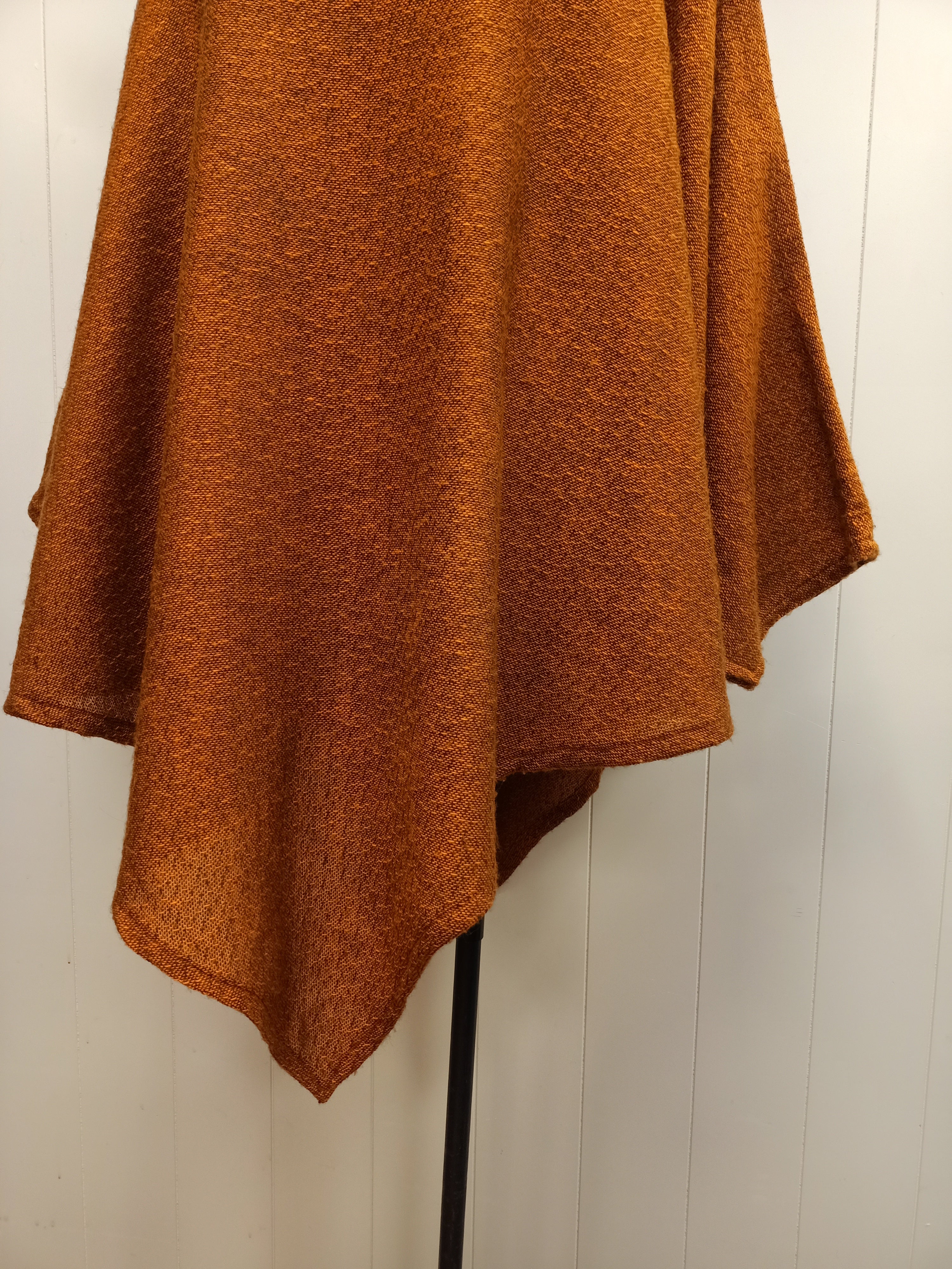 Vintage Orange Poncho