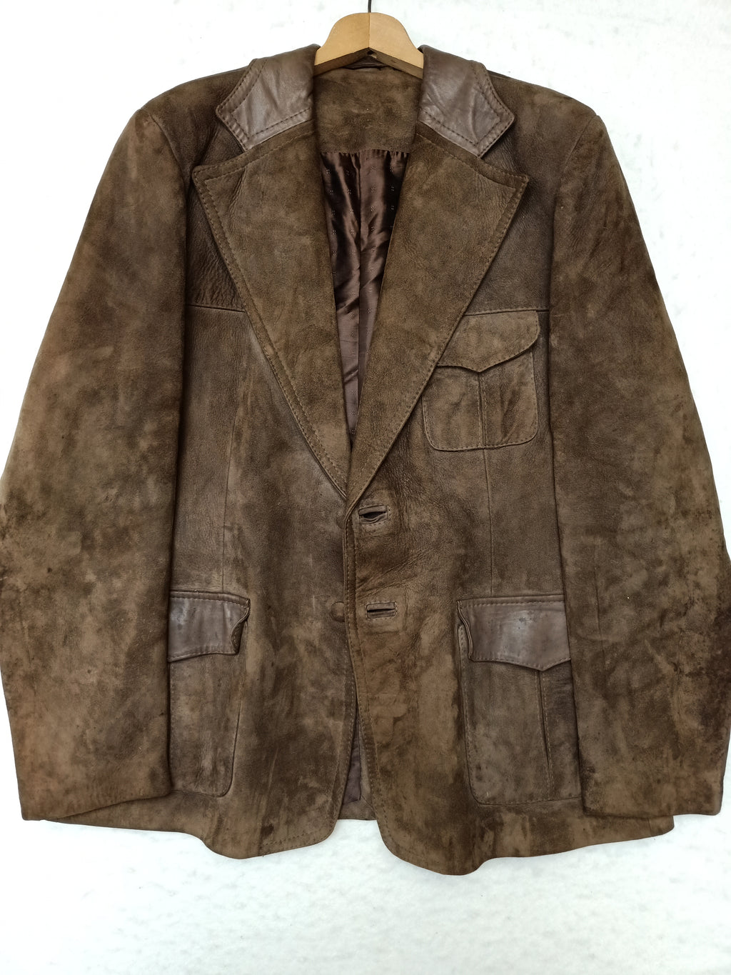 Vintage Mens Ode Lamb Suede Blazer