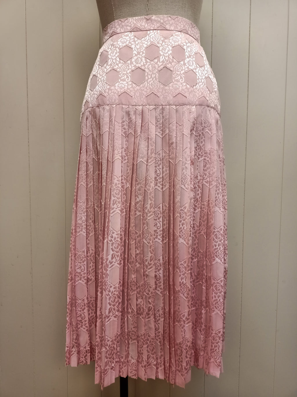 Vintage Pink Jacquard Satin Co-Ord Set