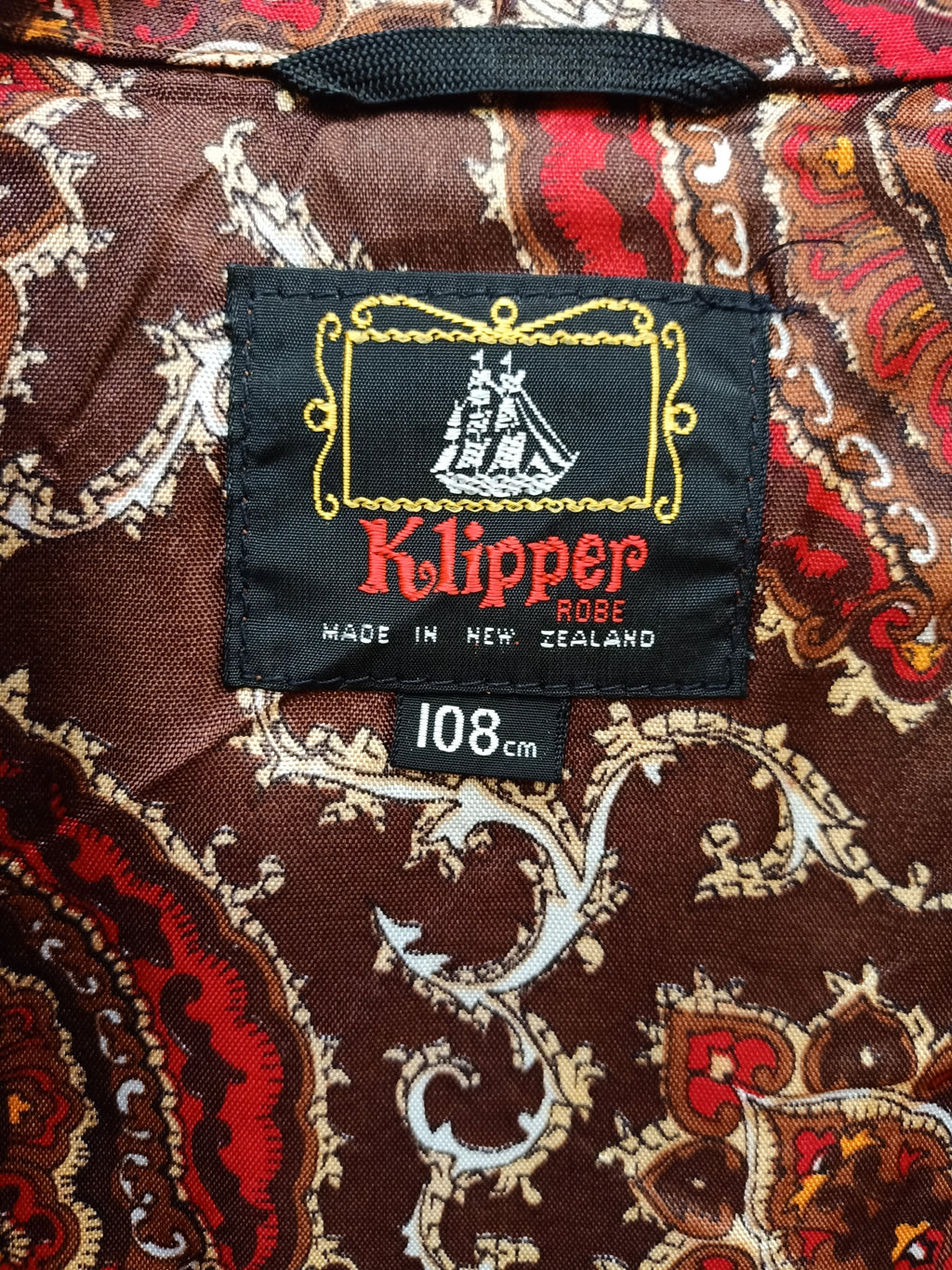 Vintage Klipper Paisley Robe