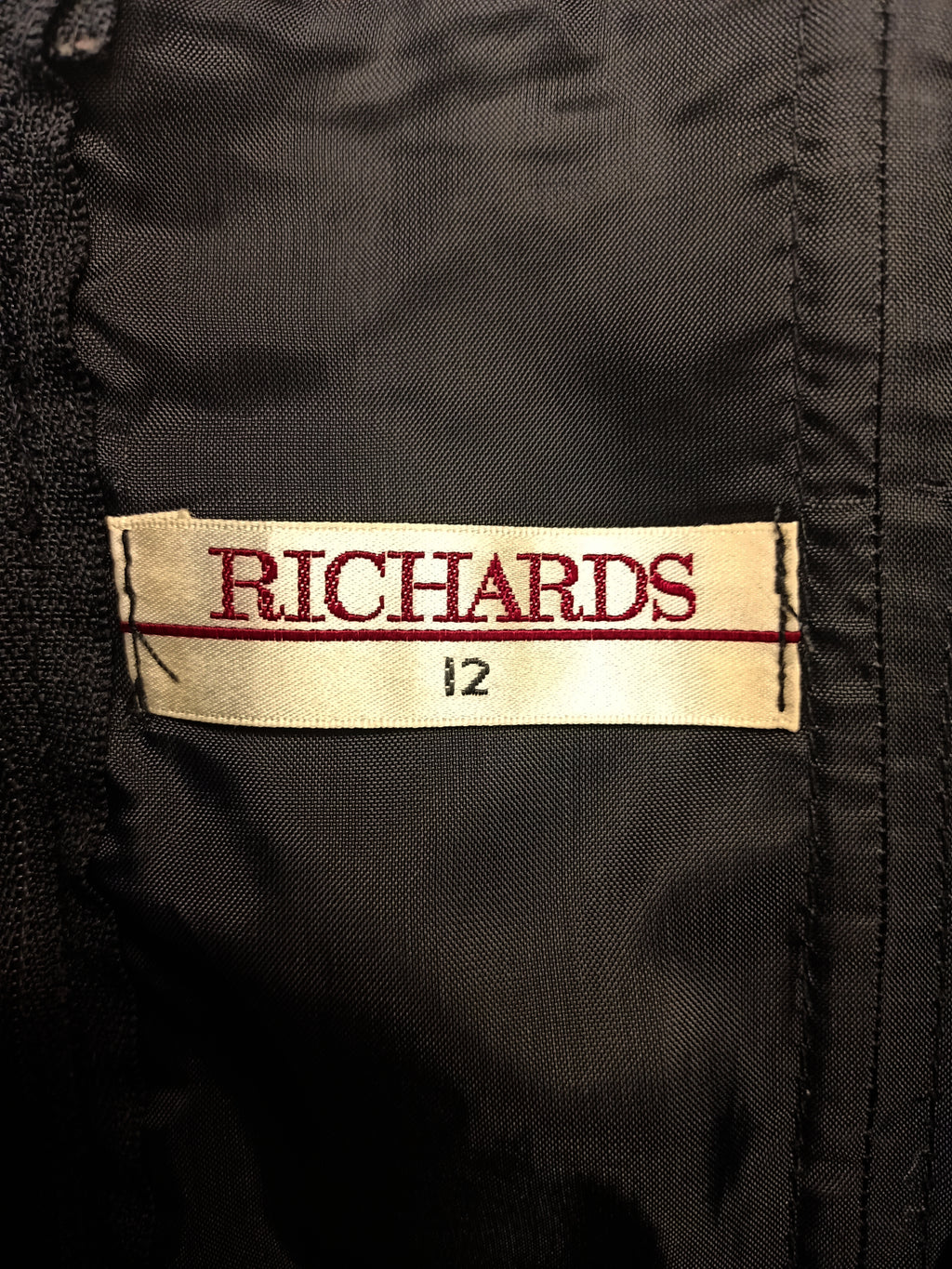 Vintage Richards Velvet & Taffeta Dress
