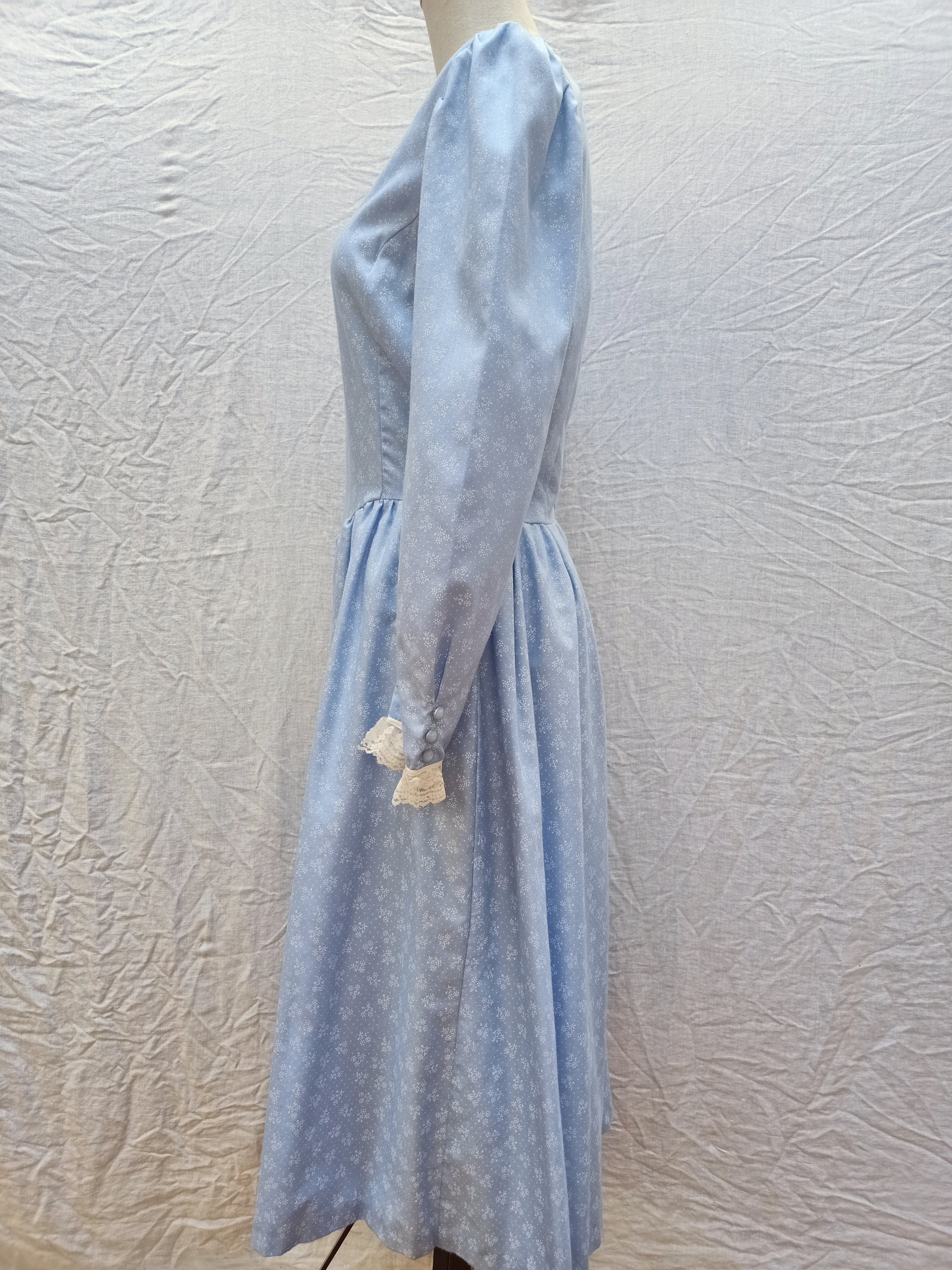 Vintage Pale Blue Prairie Dress