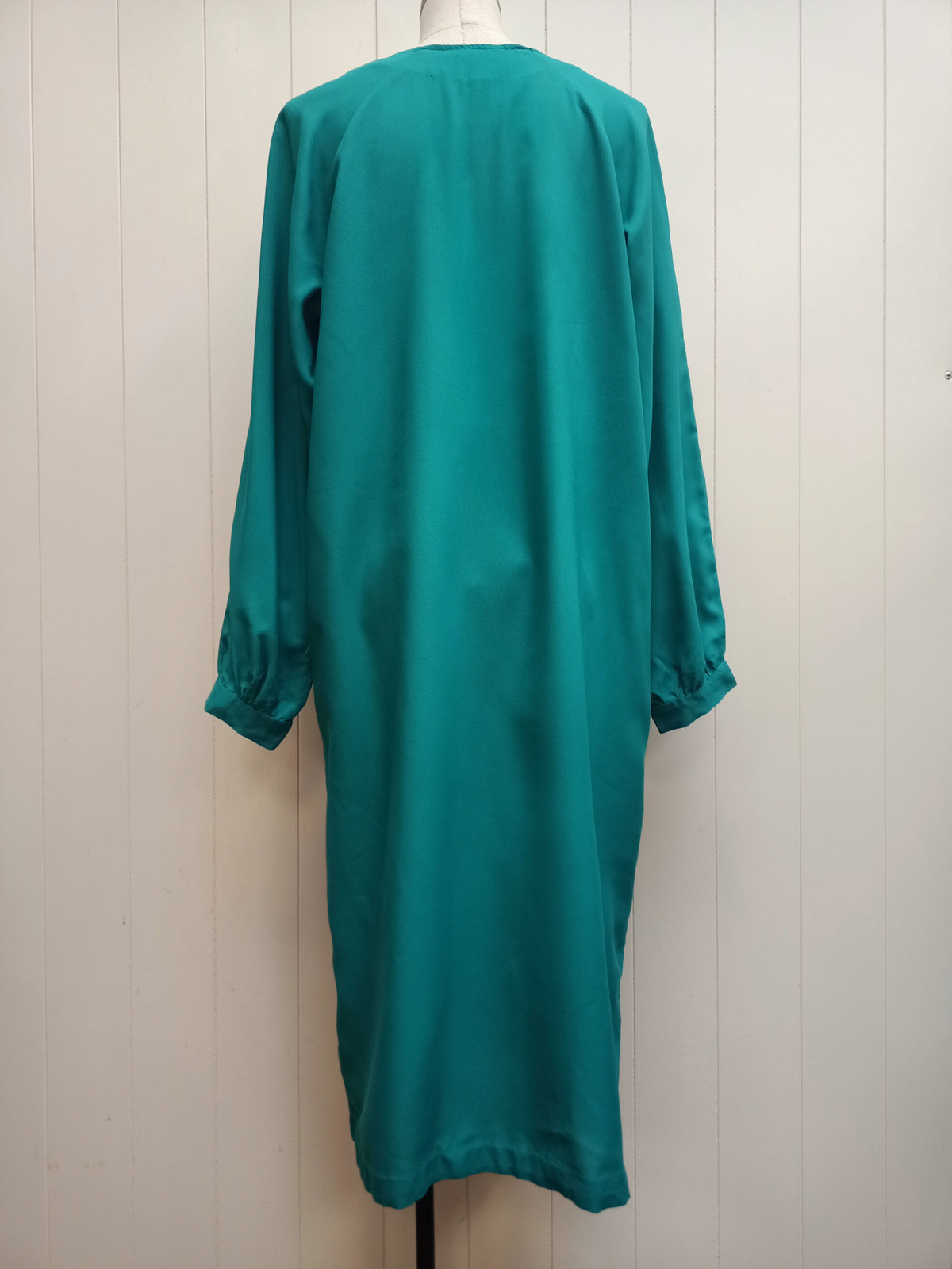 Vintage Teal Button Dress