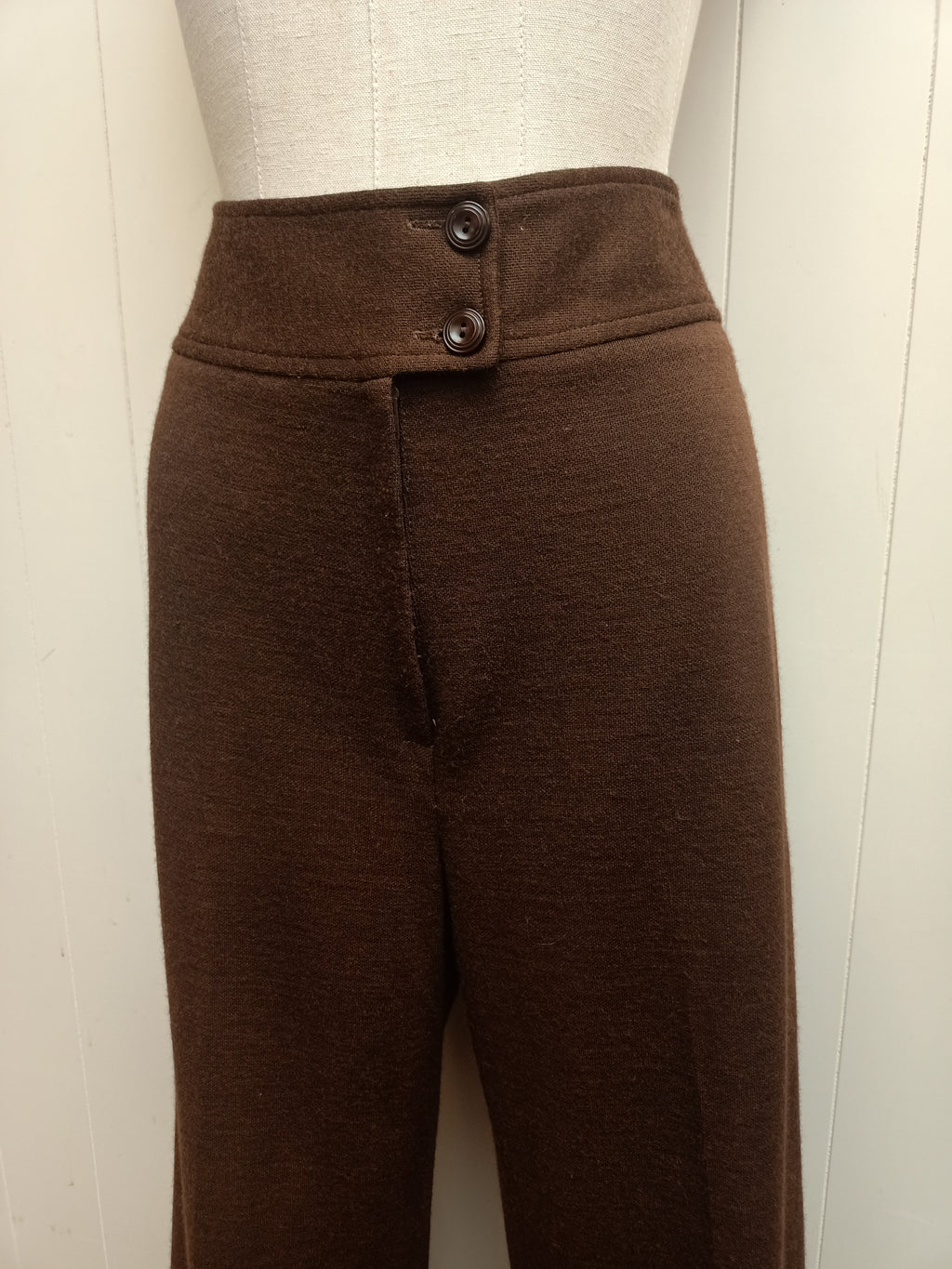 Vintage Brown Jersey Knit Pants