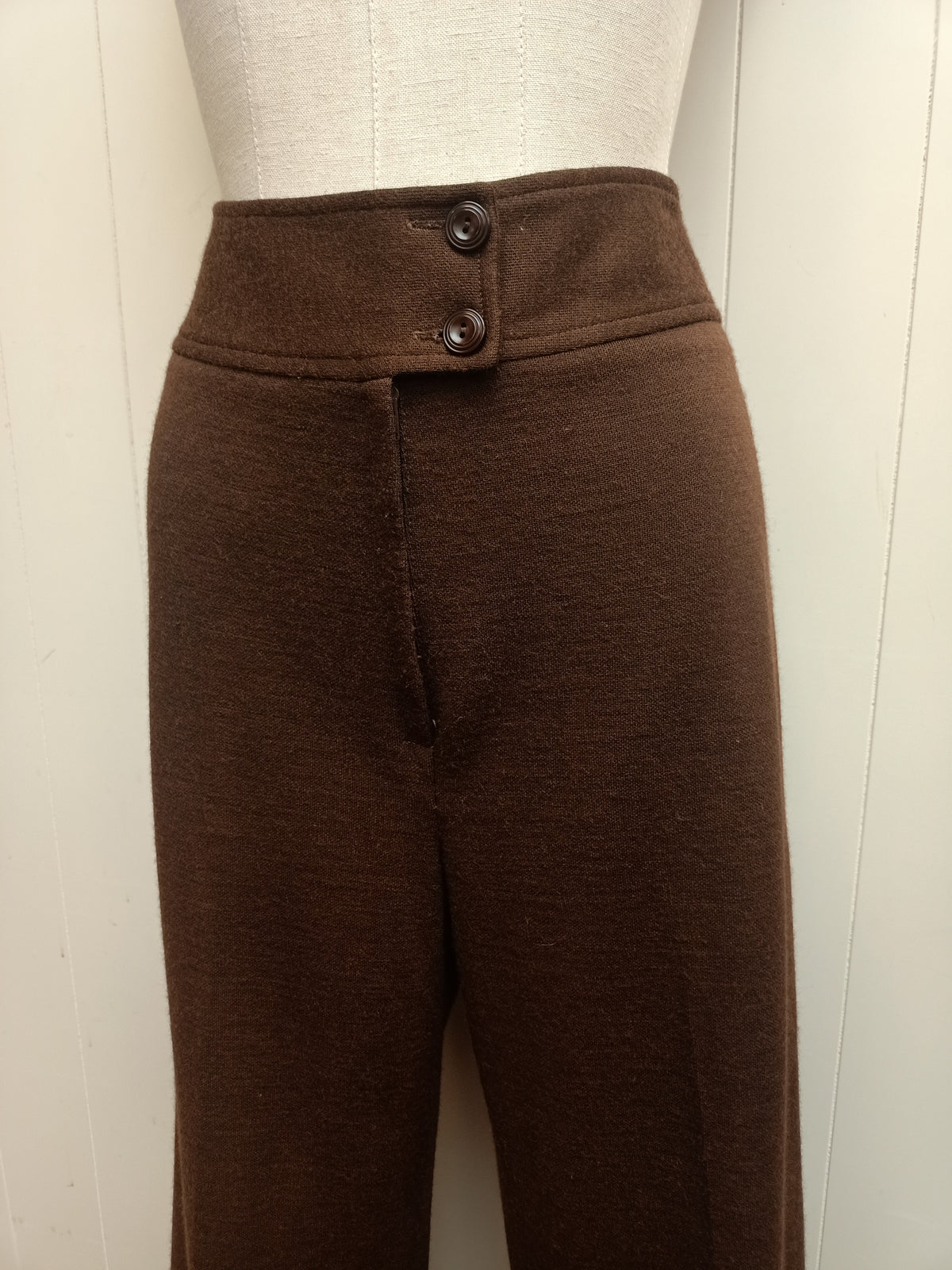 Vintage Brown Jersey Knit Pants