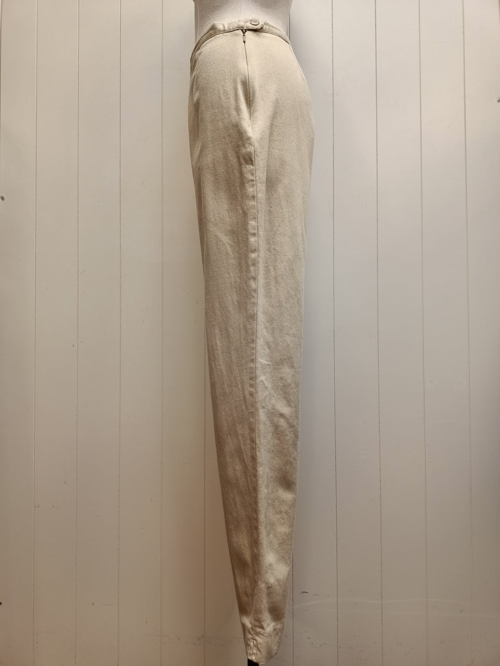 Retro Ezibuy Slub Cotton Pants