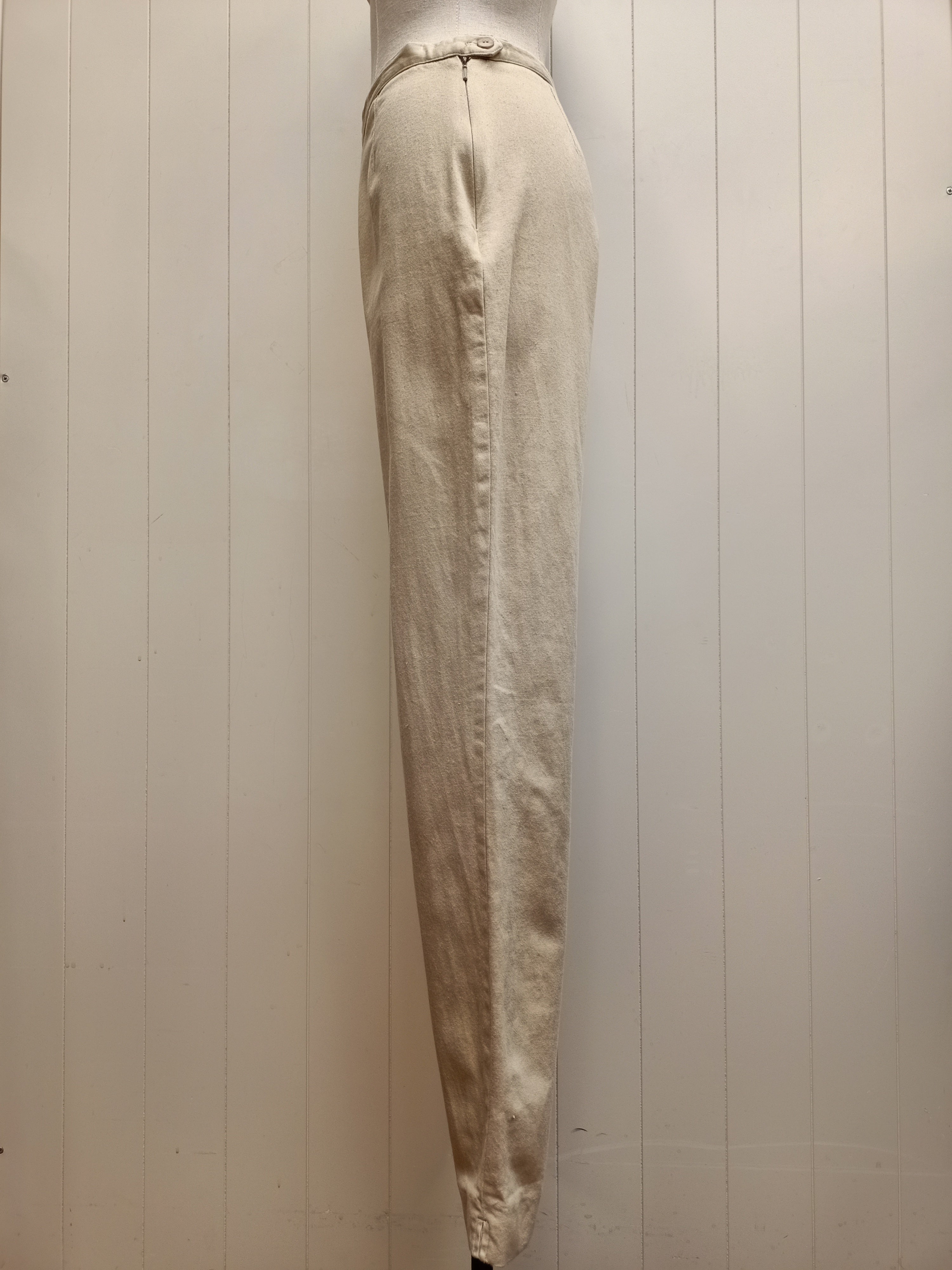 Retro Ezibuy Slub Cotton Pants