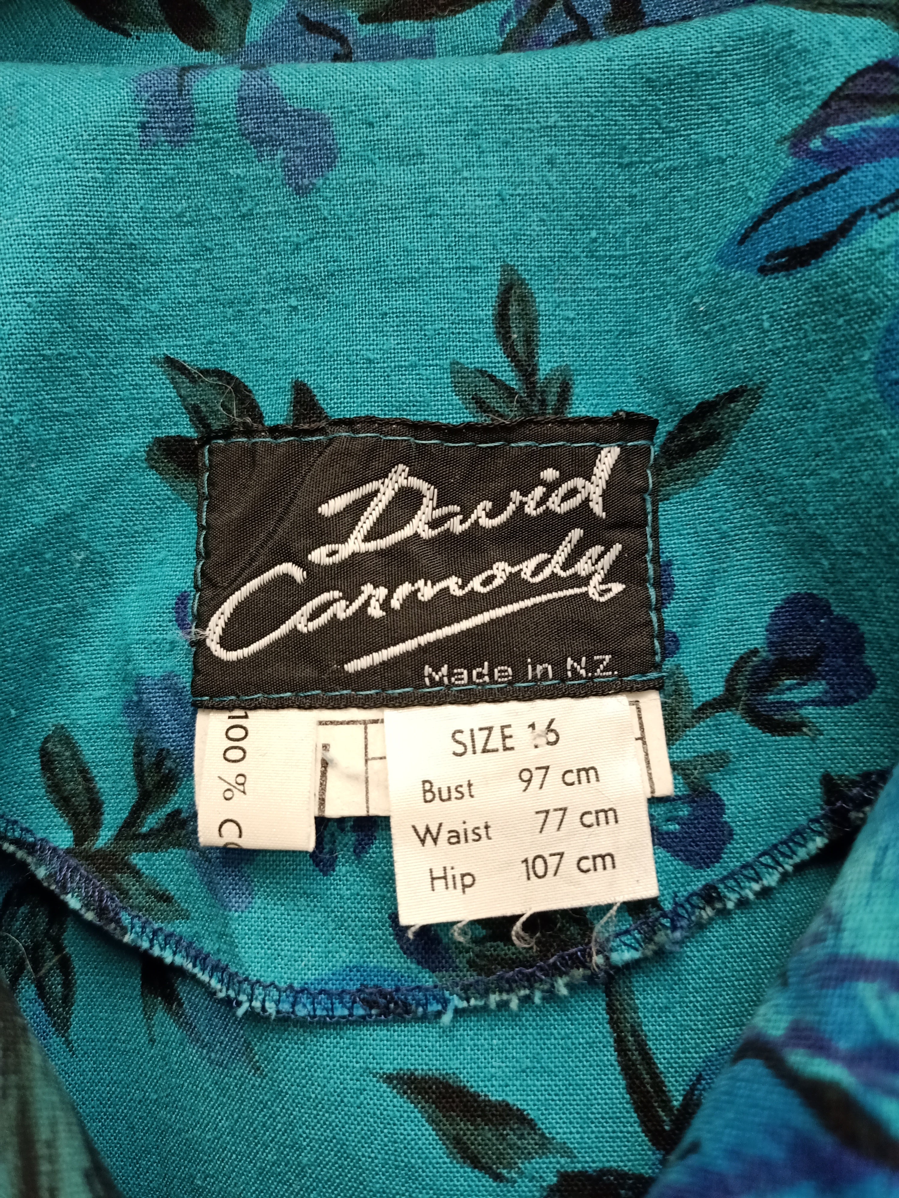 Vintage David Carmody Floral Dress