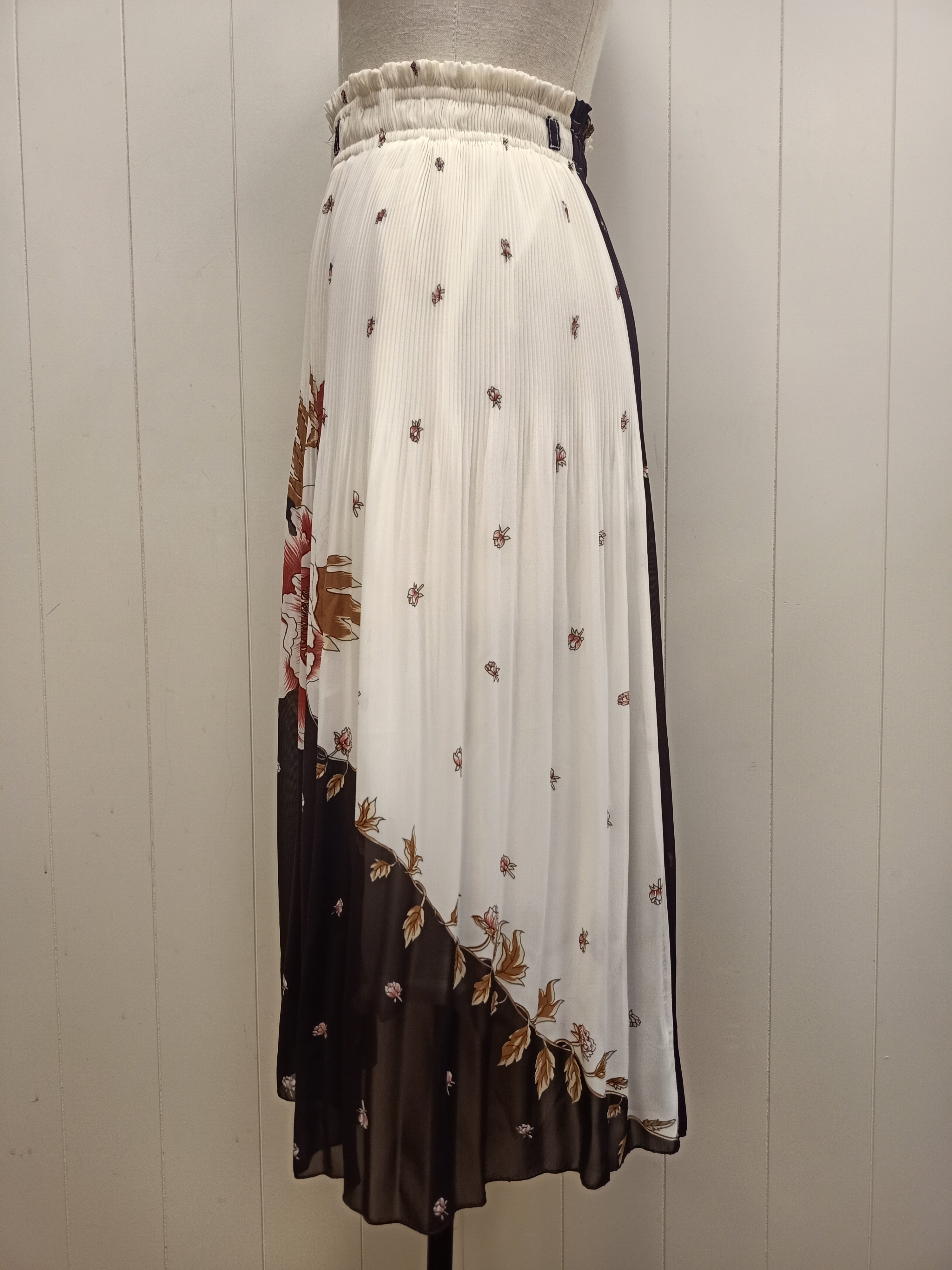 Vintage Plissé Flower Skirt
