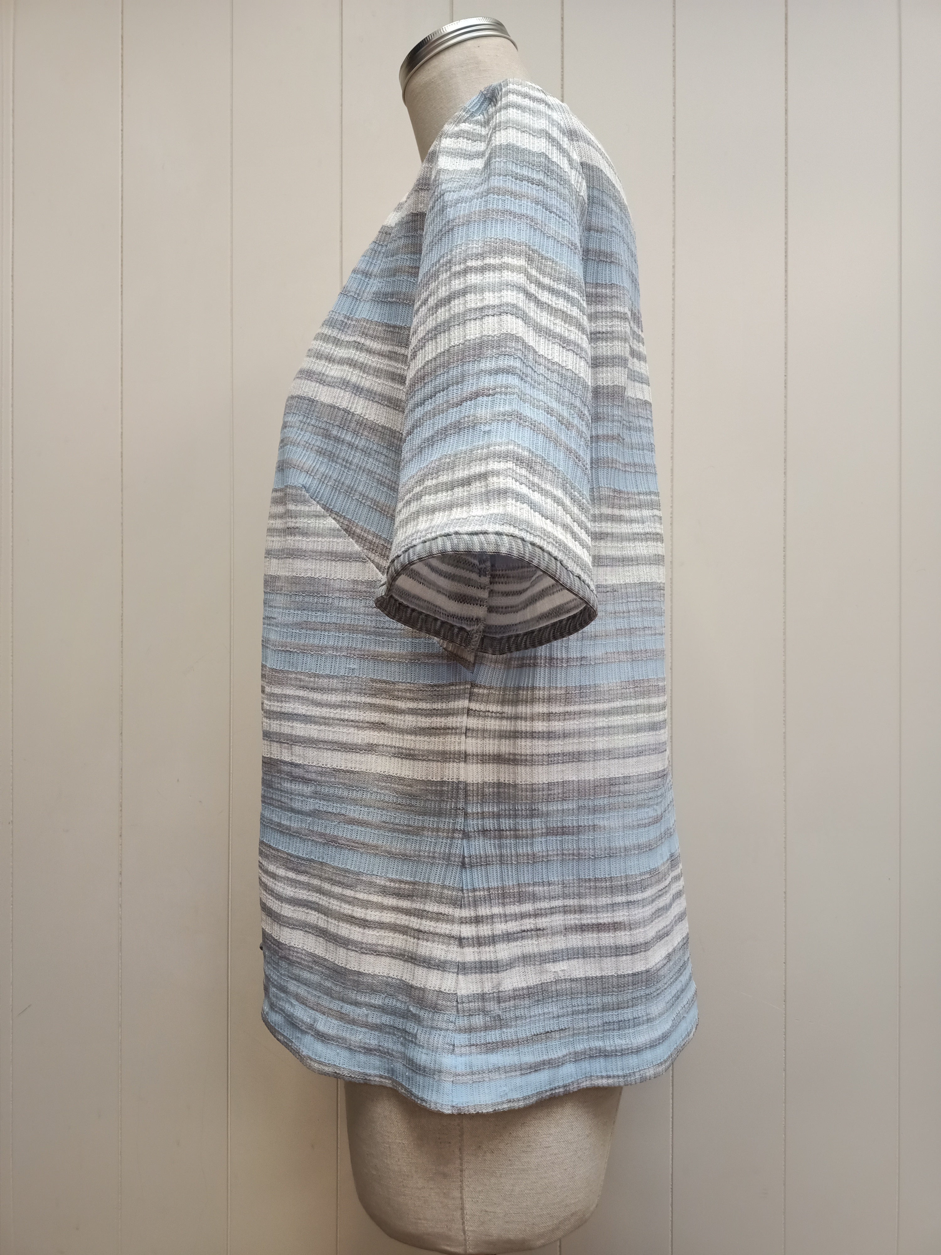 Vintage Blue Striped Shrug