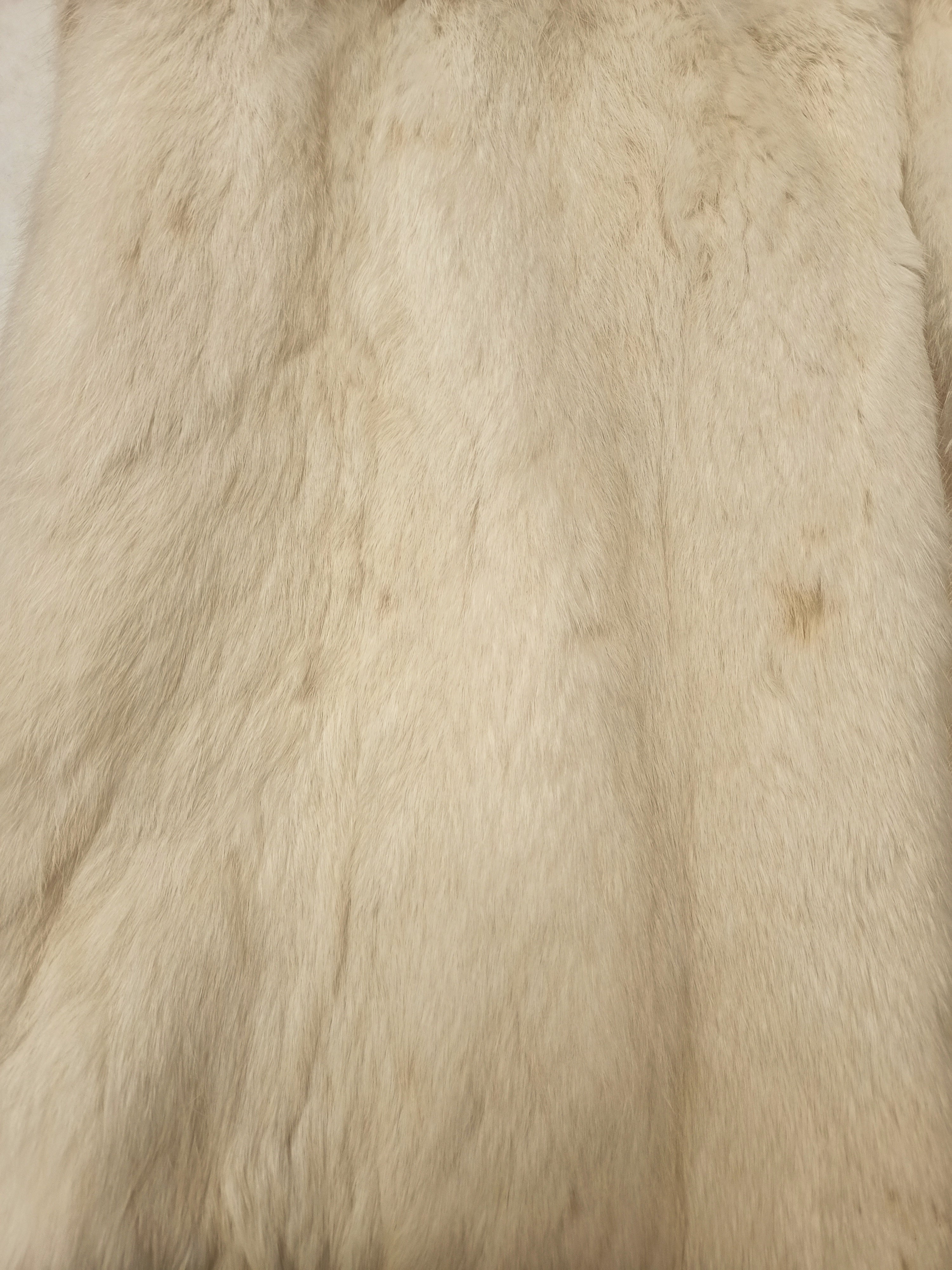 Vintage Cream Fur Cape