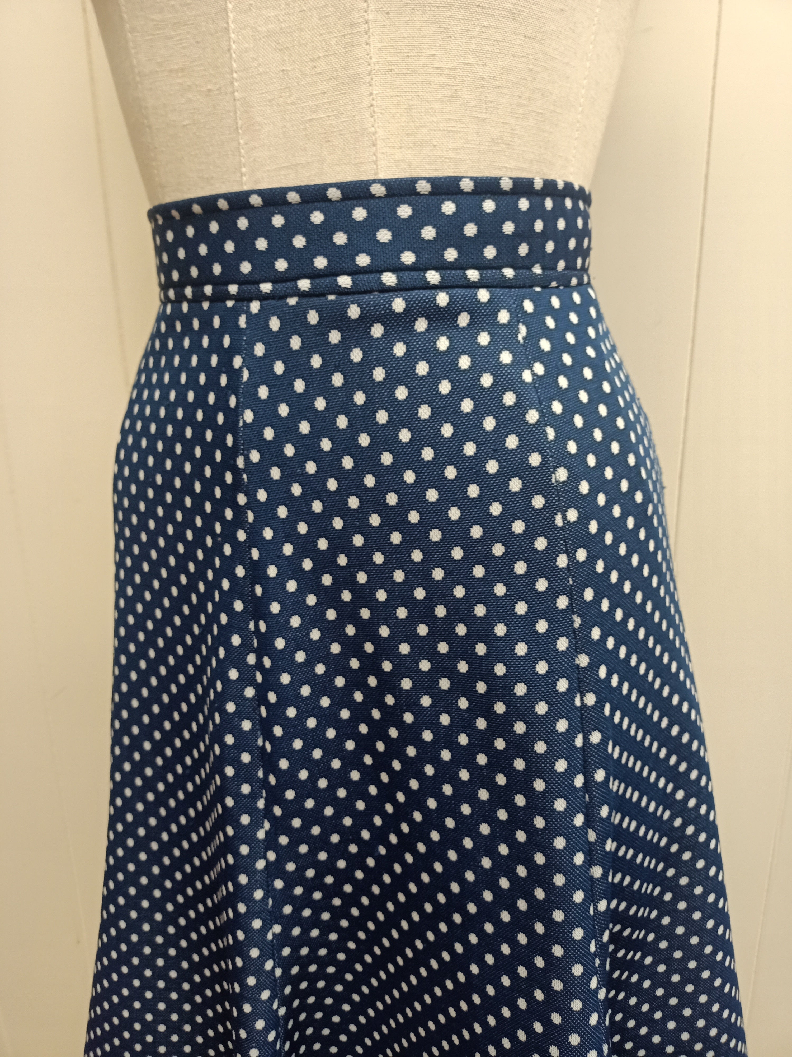Vintage Lady Californian Polka Dot Skirt