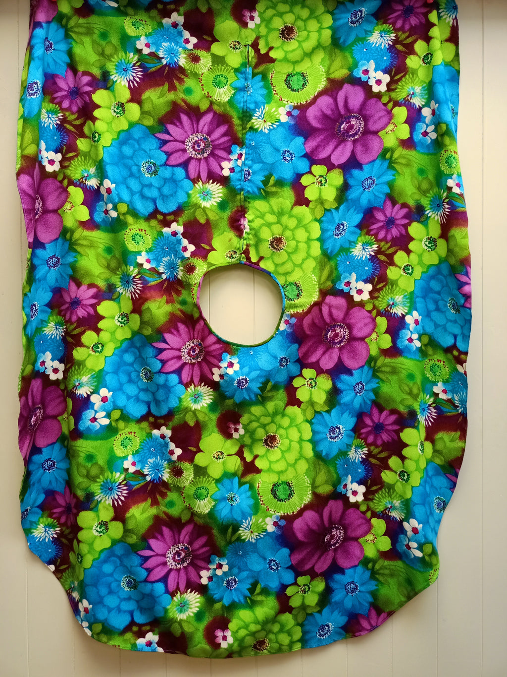 Vintage Floral Vibrant Caftan Poncho