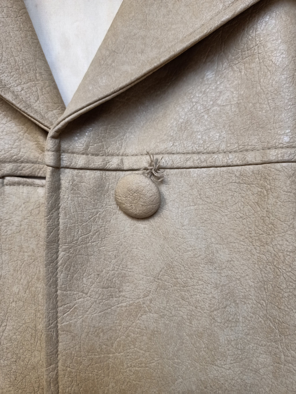 Vintage Faux Leather Coat