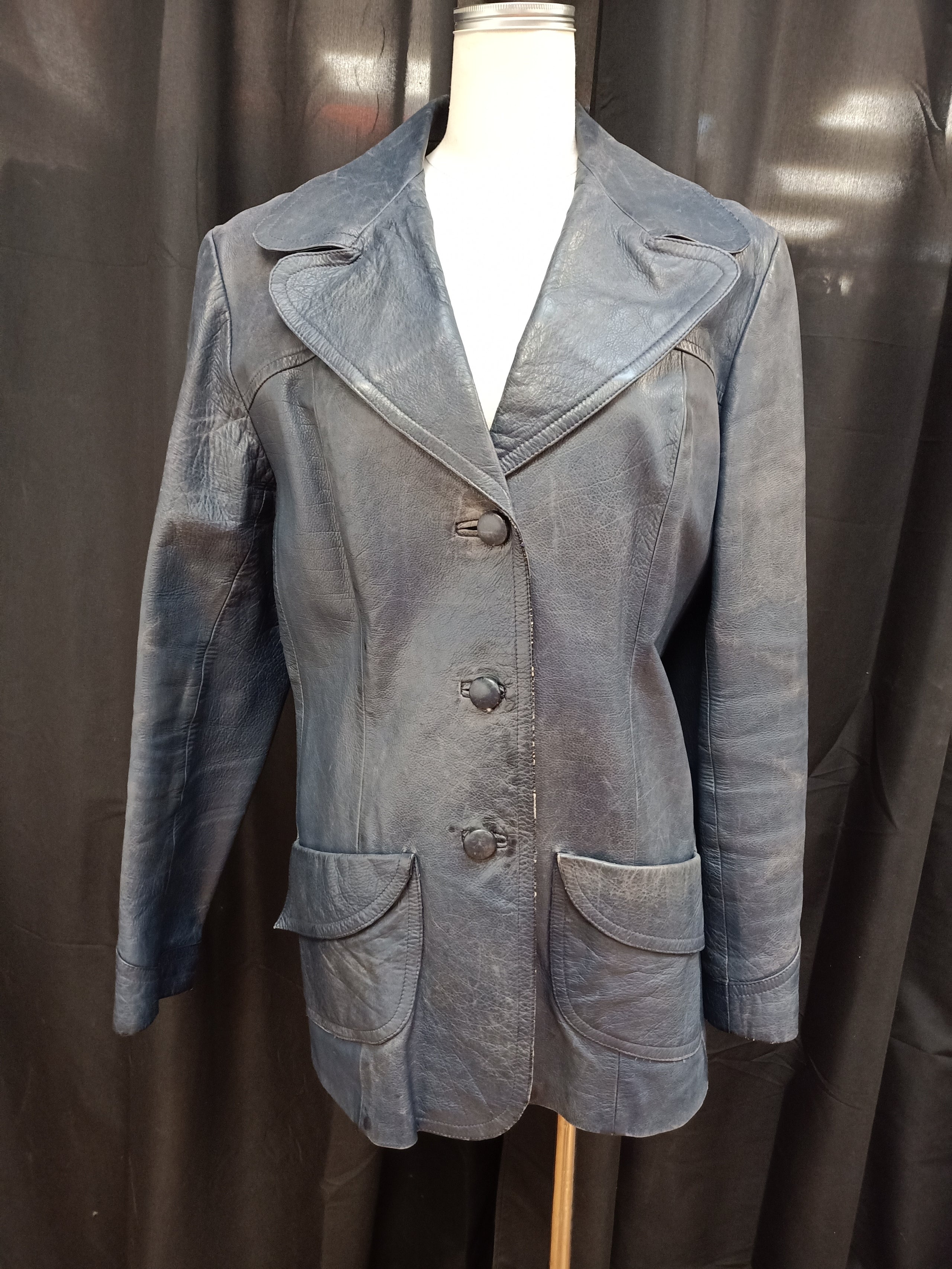 Vintage Leather Blazer