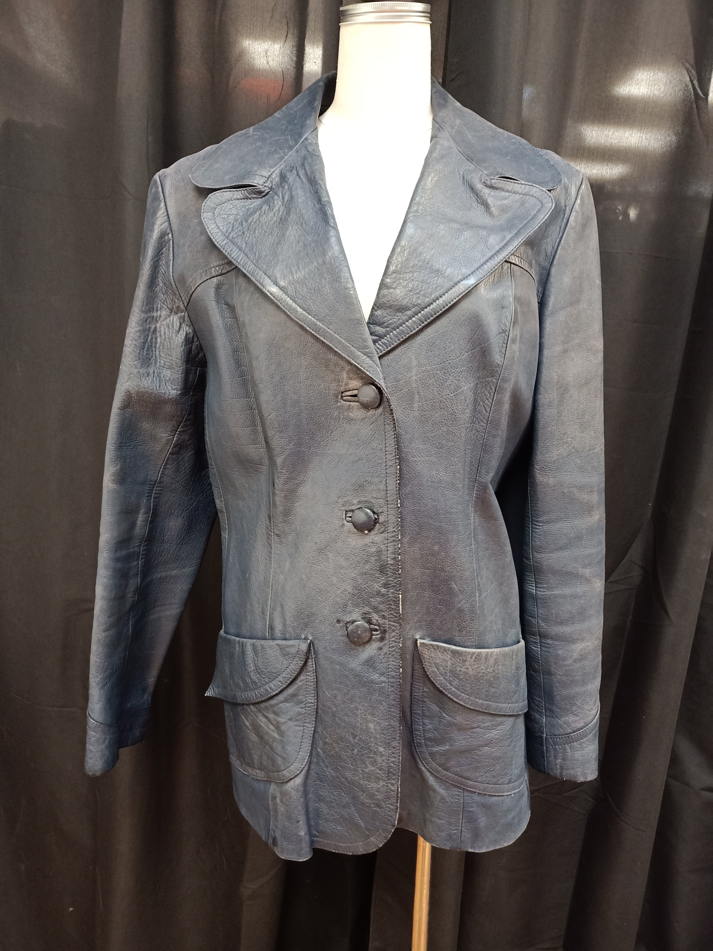 Vintage Leather Blazer