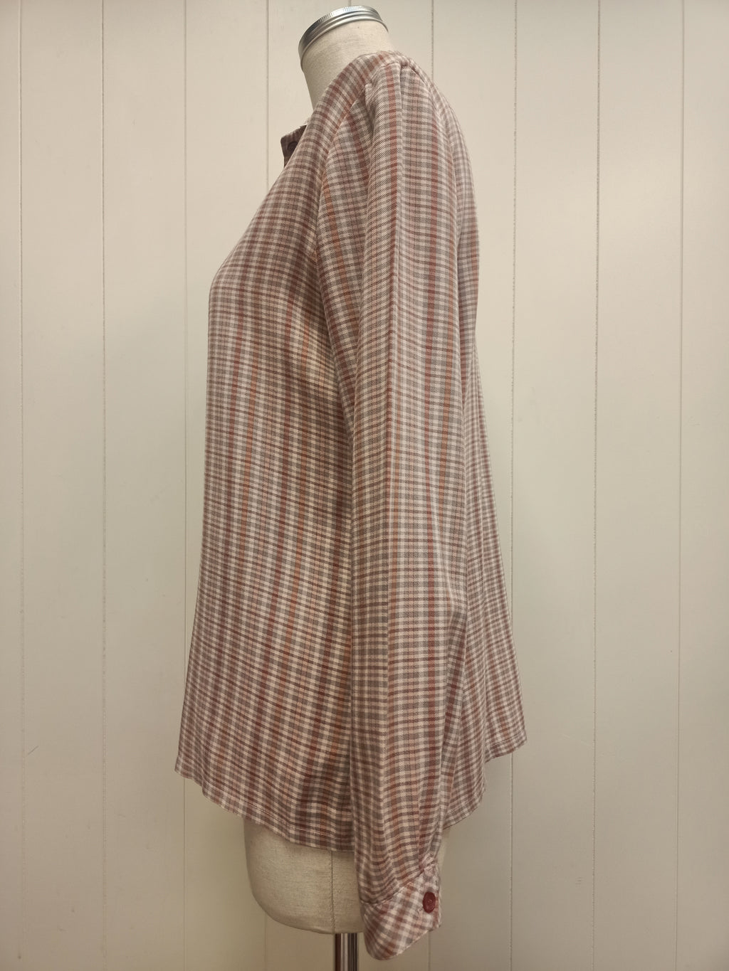 Vintage Plaid & Lace Shirt